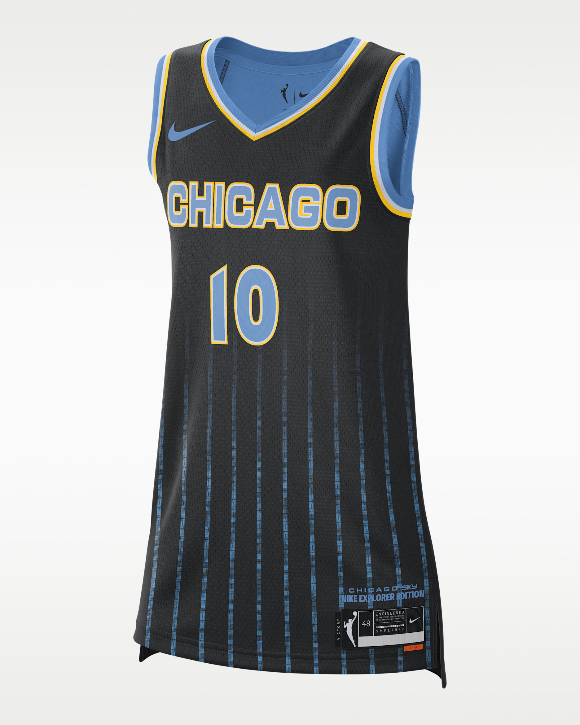 Jersey Nike Dri-FIT de la WNBA Victory Chicago Sky Explorer Edition - Negro