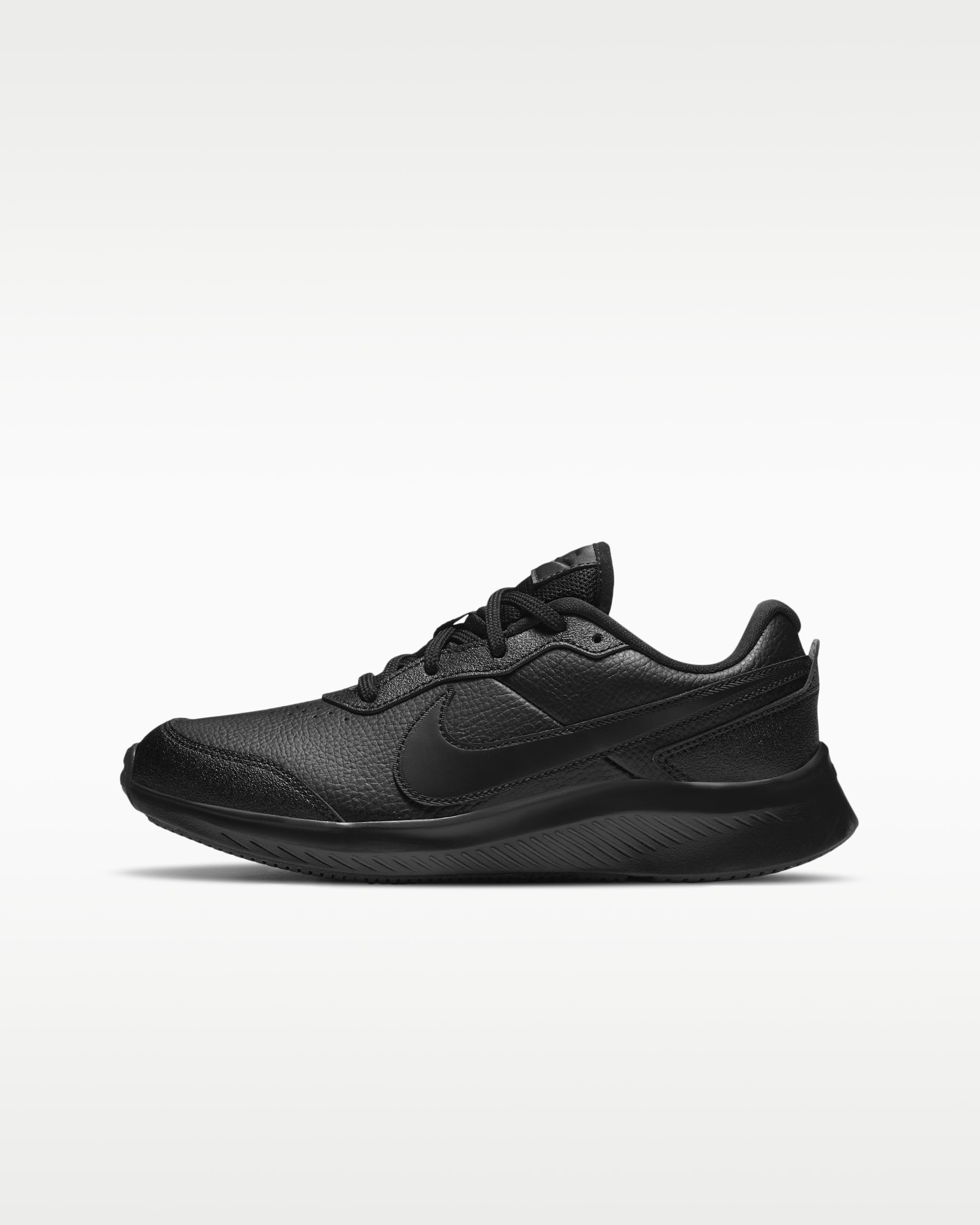 Nike Varsity Older Kids' Road Running Shoes - Black/Black/Black