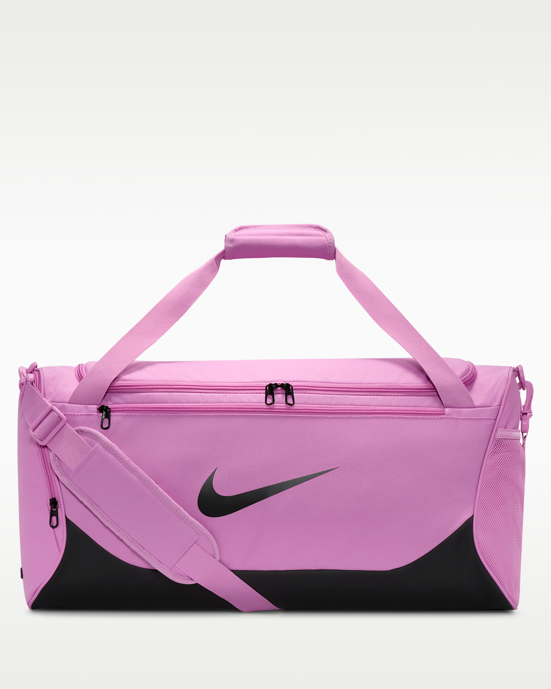 Träningsväska Nike Brasilia (Medium, 60 l) - Light Magenta/Svart/Vit