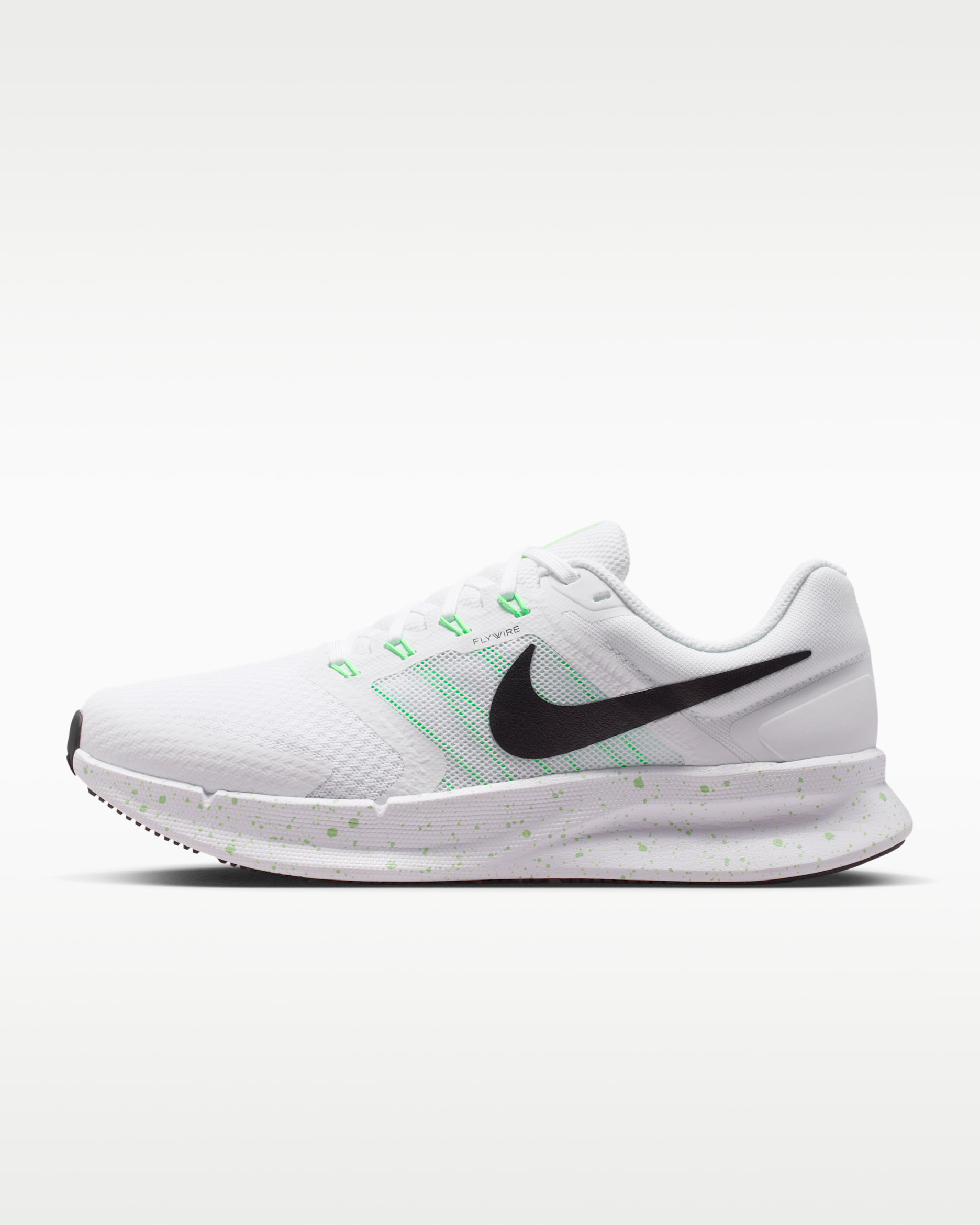 Tenis de correr en pavimento para mujer Nike Run Swift 3 - Blanco/Pepino calma/Verde ilusión/Negro