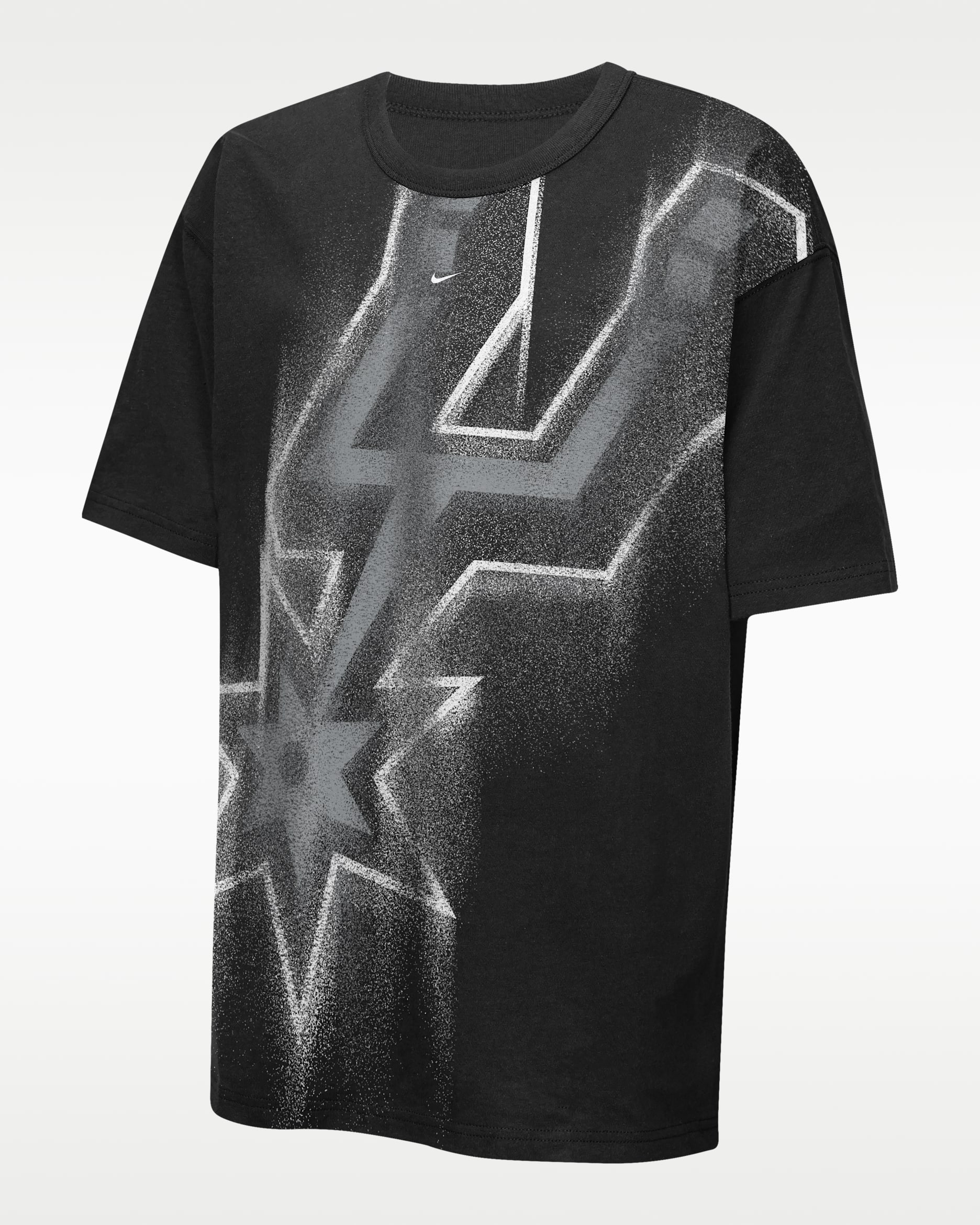 San Antonio Spurs Big Kids' Nike Basketball T-Shirt - Black