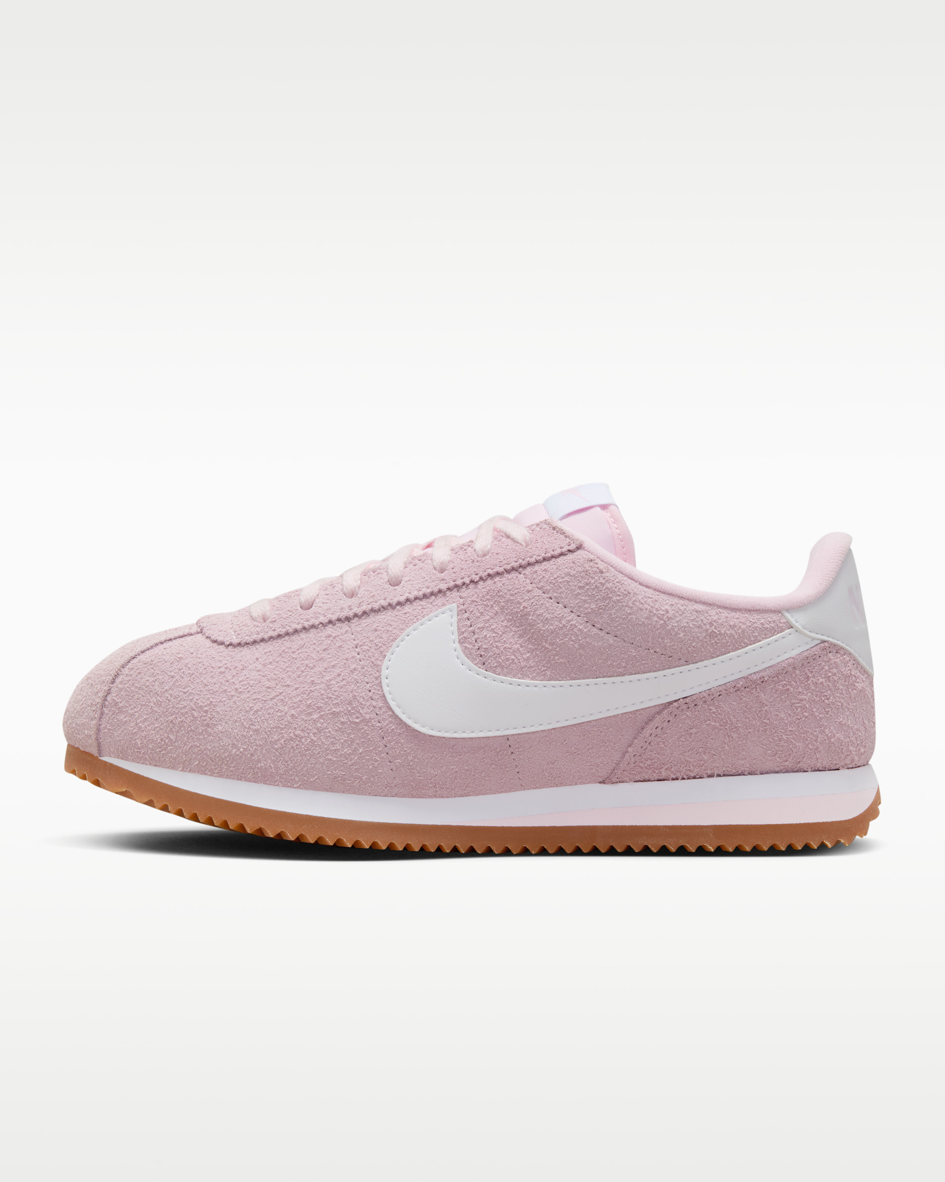 Nike Cortez Vintage Suede Women's Shoes - Pink Foam/Gum Medium Brown/White