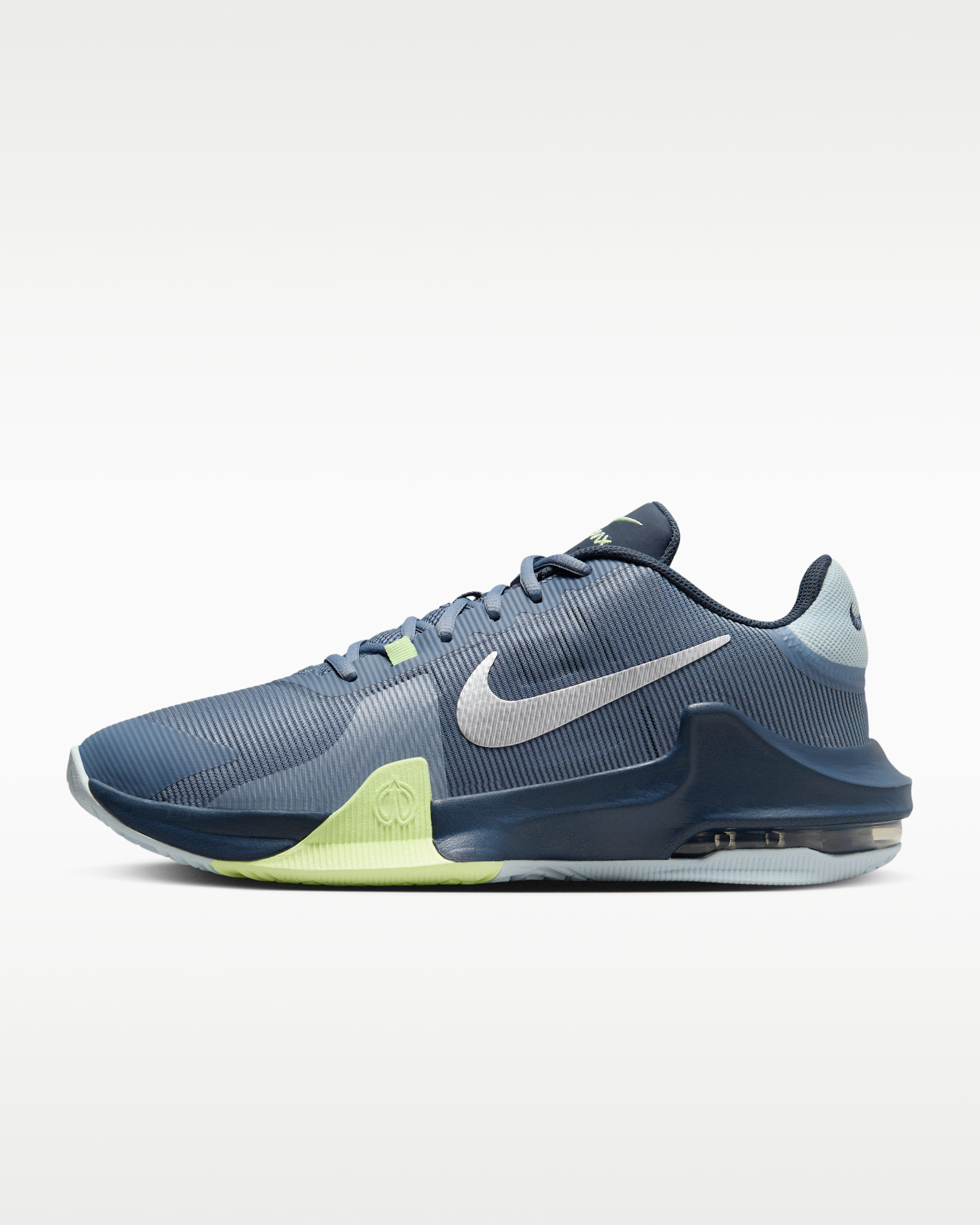 Nike Impact 4 Basketball Shoes - Ashen Slate/Thunder Blue/Glacier Blue/Barely Volt