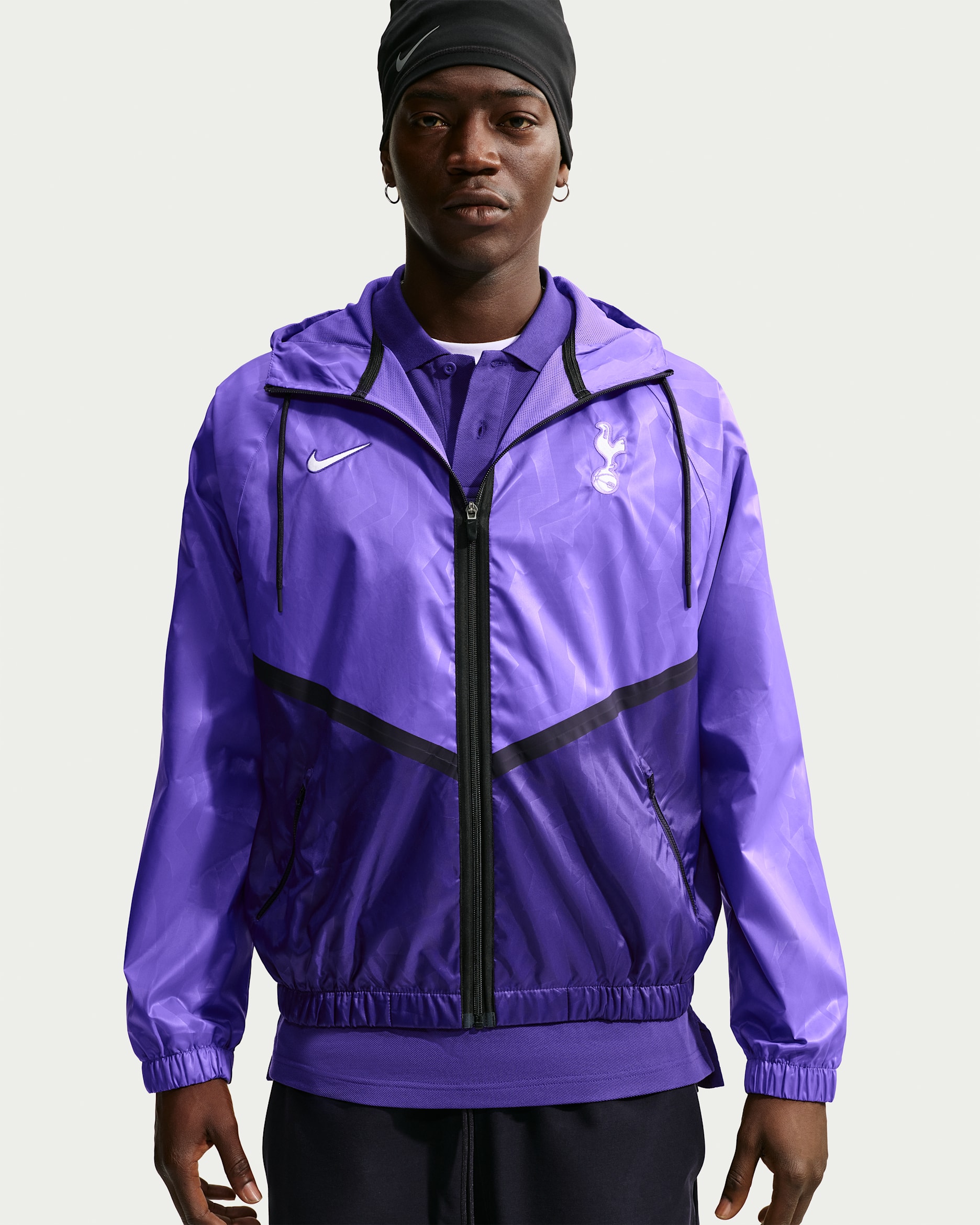 Tottenham Hotspur Nike Dri-FIT Anthem fotballjakke til herre (reservedrakt) - Psychic Purple/New Orchid/Svart/Hvit