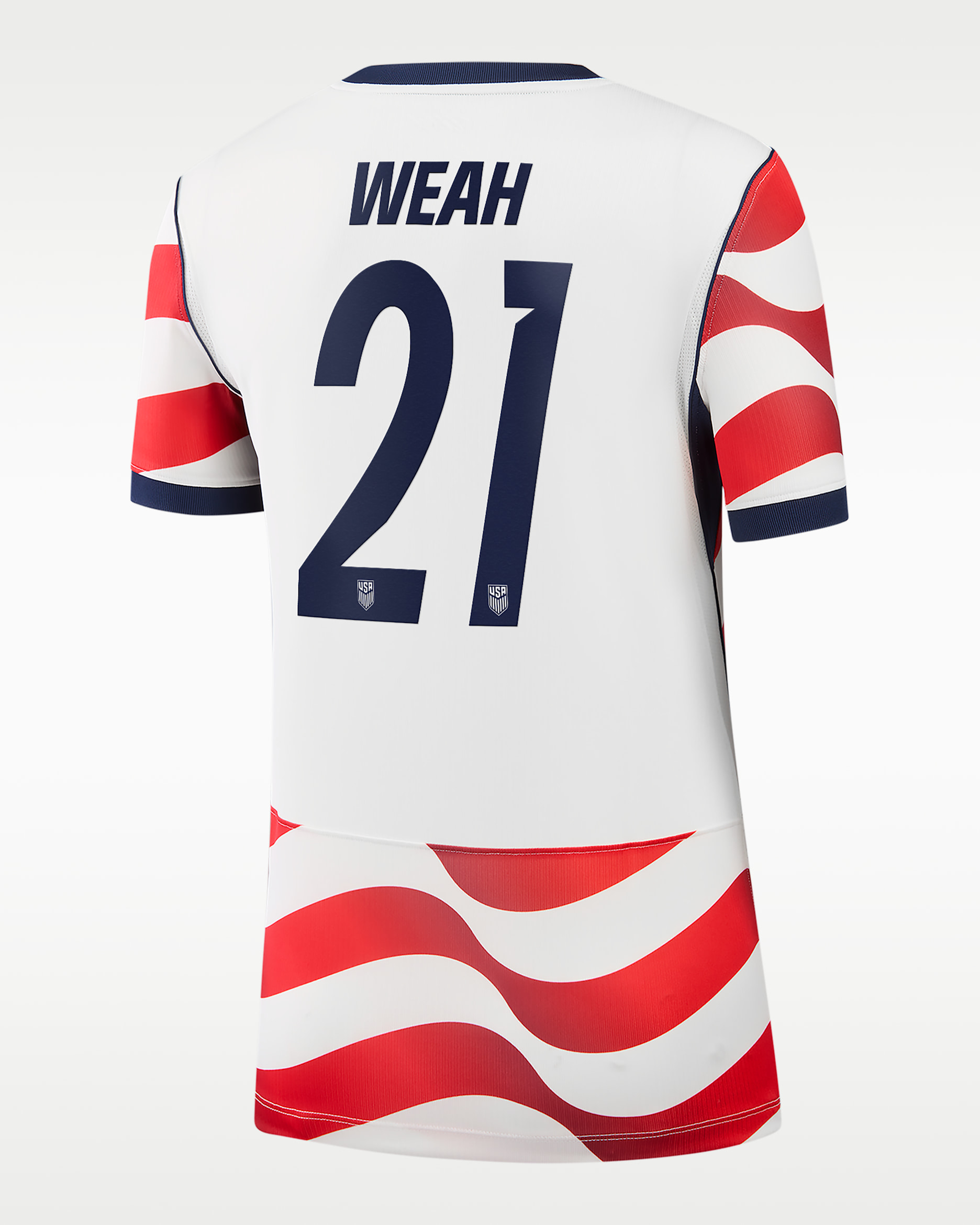 Timothy Weah USMNT 2026 Stadium Home Women's Nike Dri-FIT Soccer Jersey - White