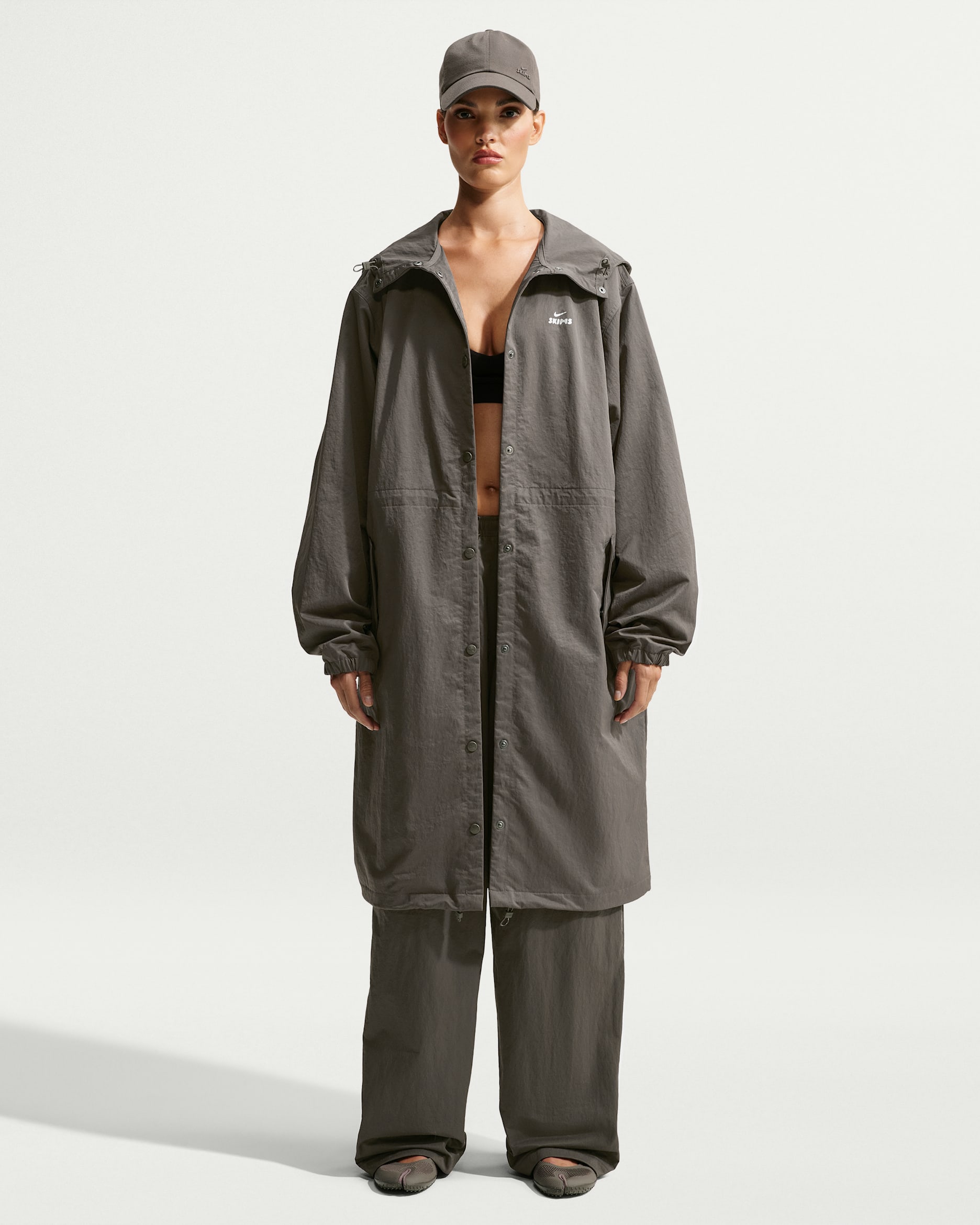 NikeSKIMS Crunchy Nylon Women's Hooded Parka - NSKM Boulder