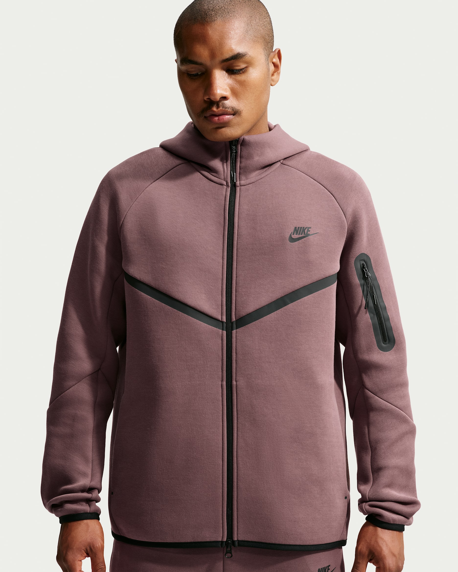 Nike Tech Men's Fleece Windrunner Full-Zip Jacket - Tattoo/Black