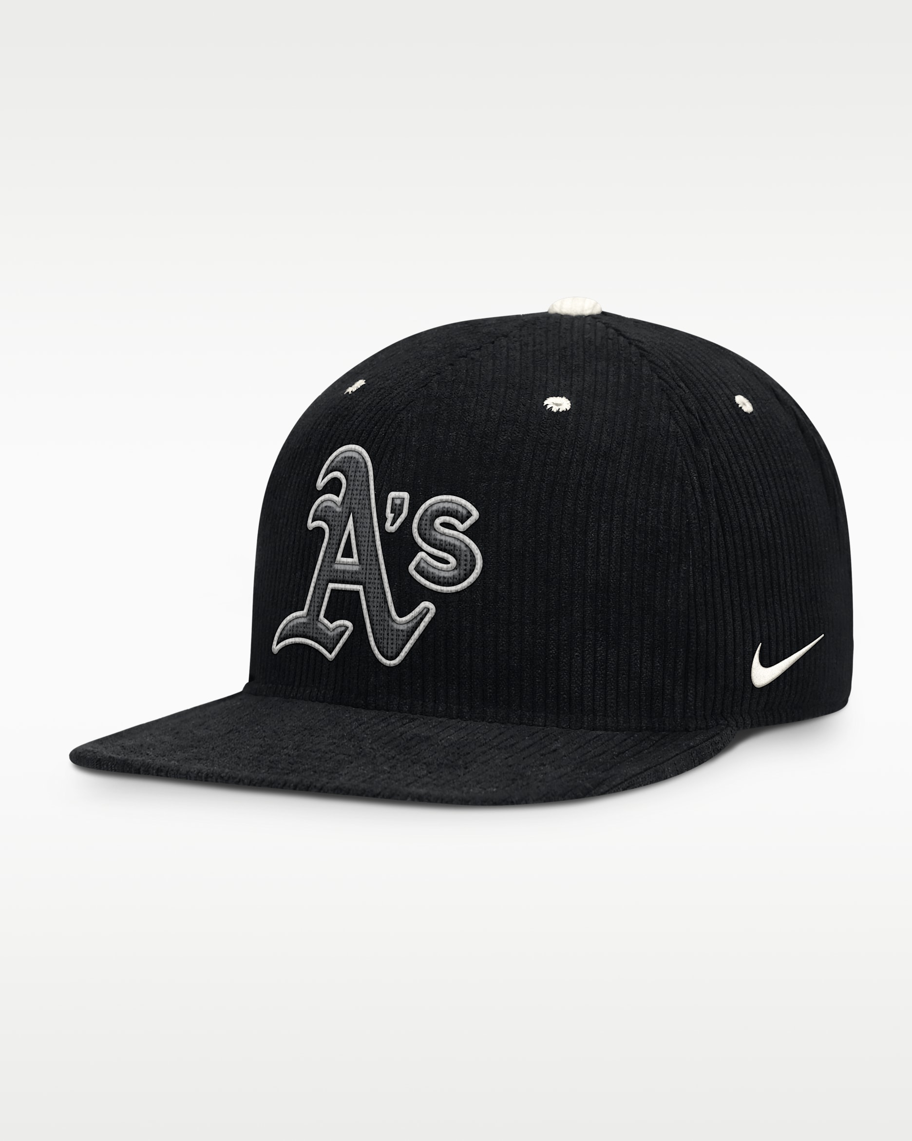 Gorra Nike de la MLB ajustable para hombre Athletics Pro - Negro