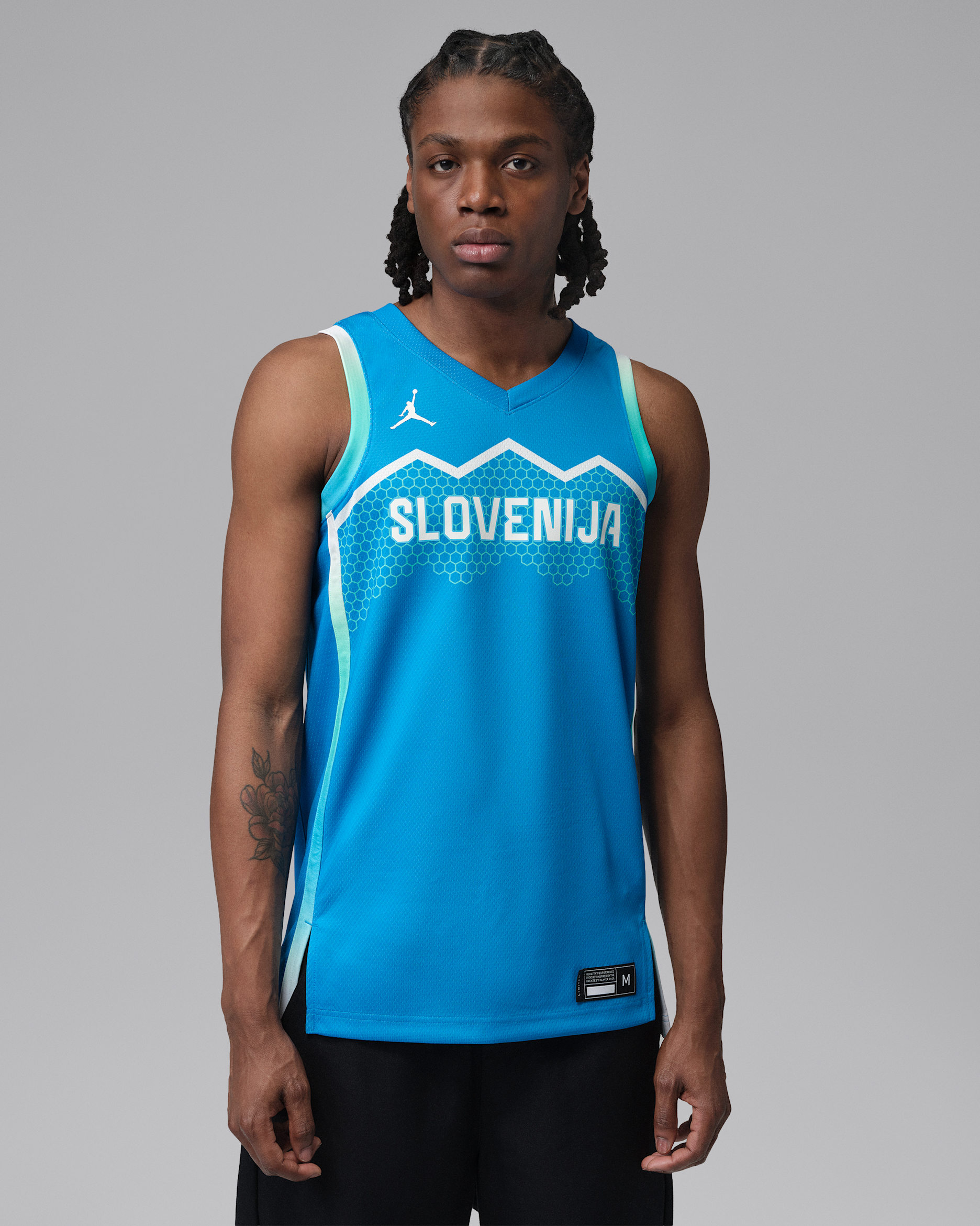 Maglia Jordan Limited Slovenia da uomo – Road - Neptune Blue/Dynamic Turquoise/Baltic Blue