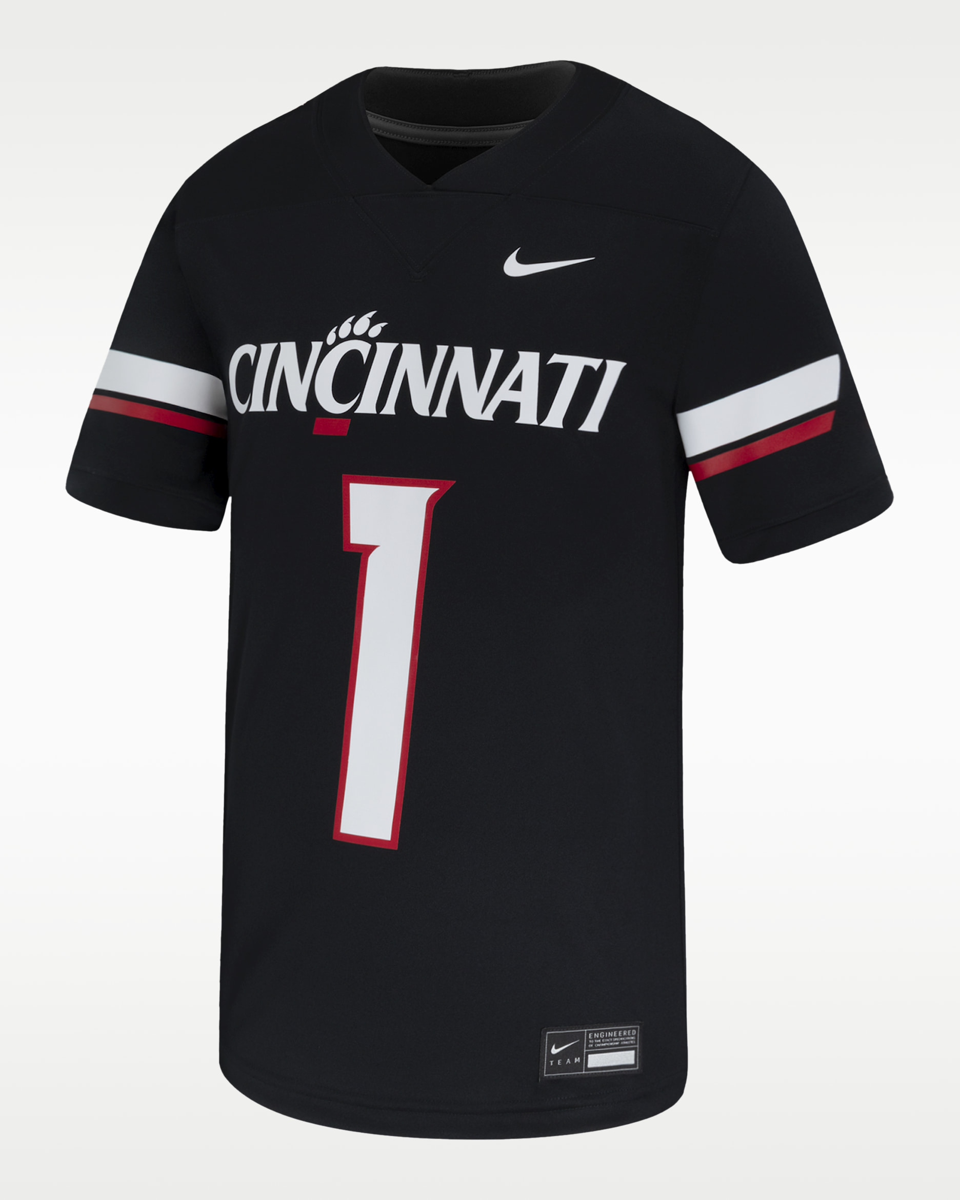 Jersey de fútbol americano universitario Nike Replica para hombre Cincinnati - Negro