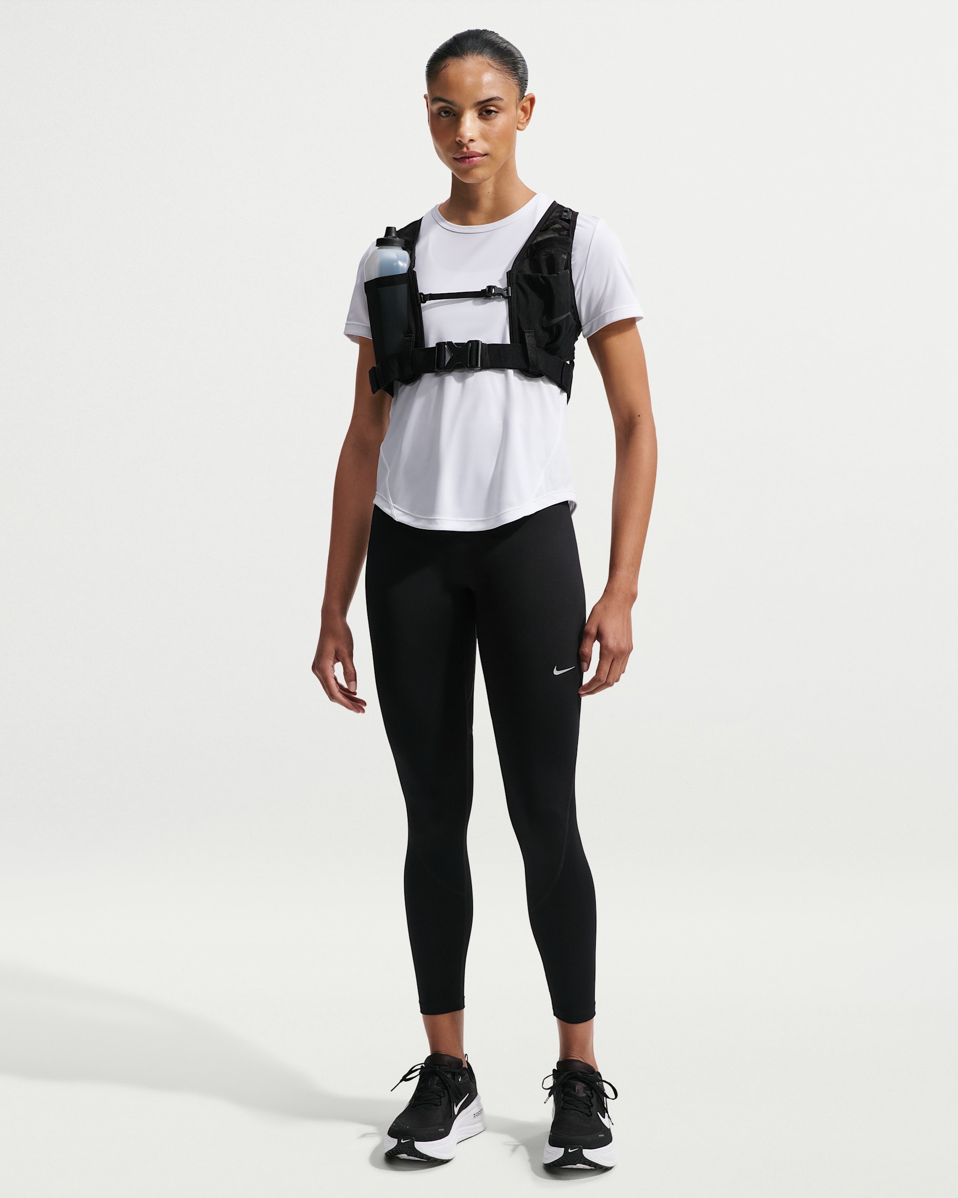 Nike Tempo løpeleggings i 7/8 lengde med høyt liv til dame - Svart