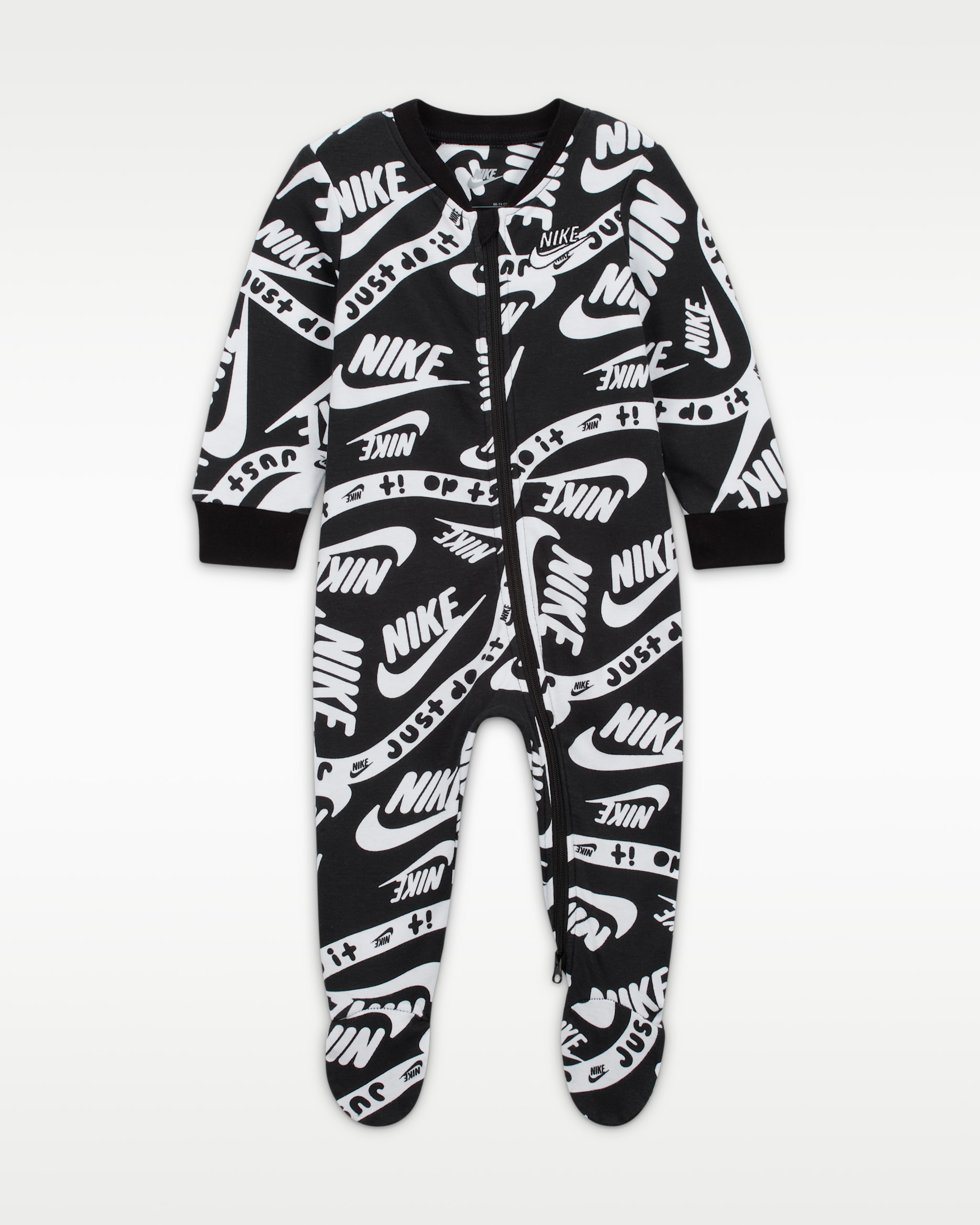 Nike Sportswear Club Printed Coverall coverall voor baby's - Zwart