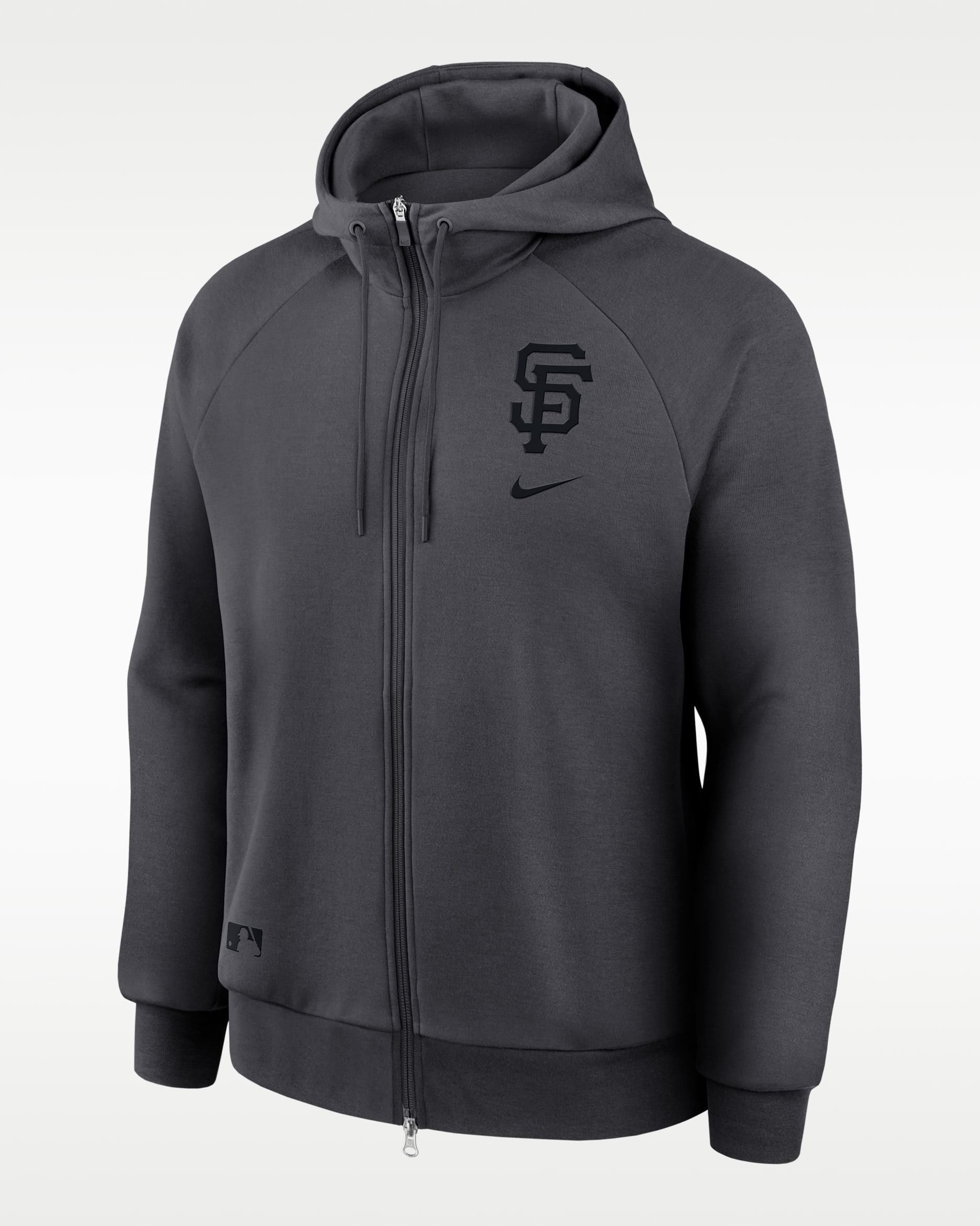 San Francisco Giants Authentic Collection Men's Nike Dri-Fit MLB Full-Zip Hoodie - Anthracite