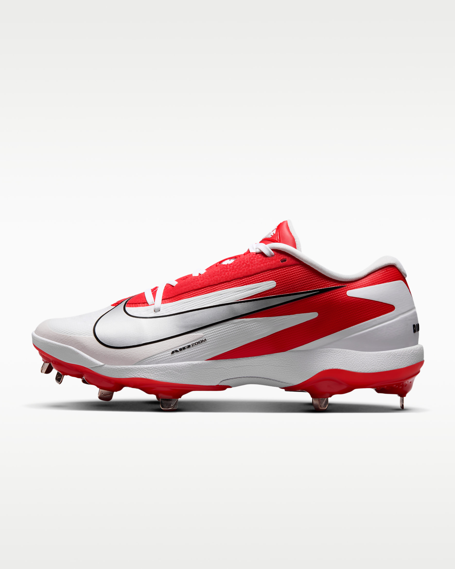 Nike Diamond Standout MTL Baseball Cleats - White/University Red/Metallic Silver
