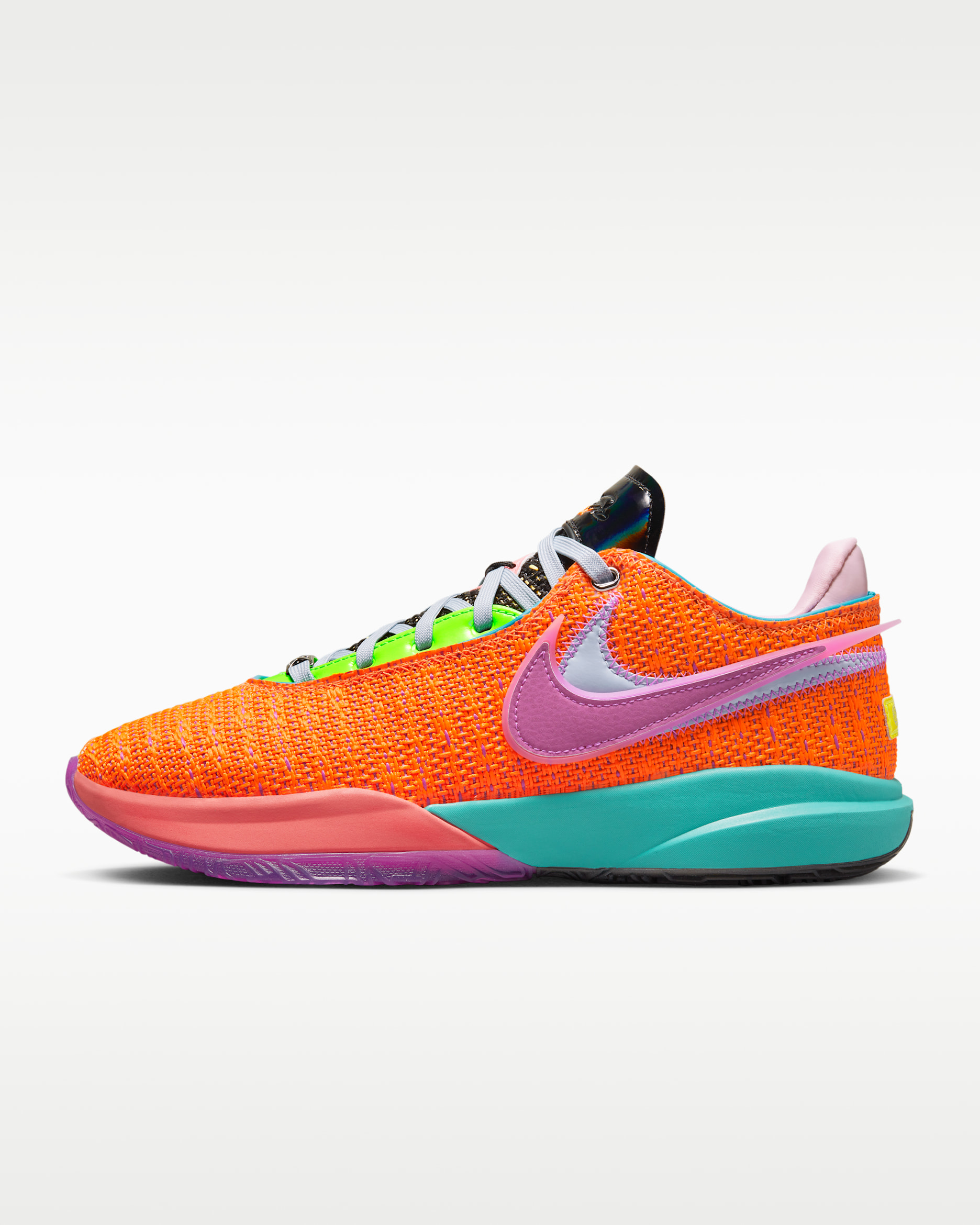LeBron XX EP Basketball Shoes - Total Orange/Green Strike/Hot Punch/Vivid Purple