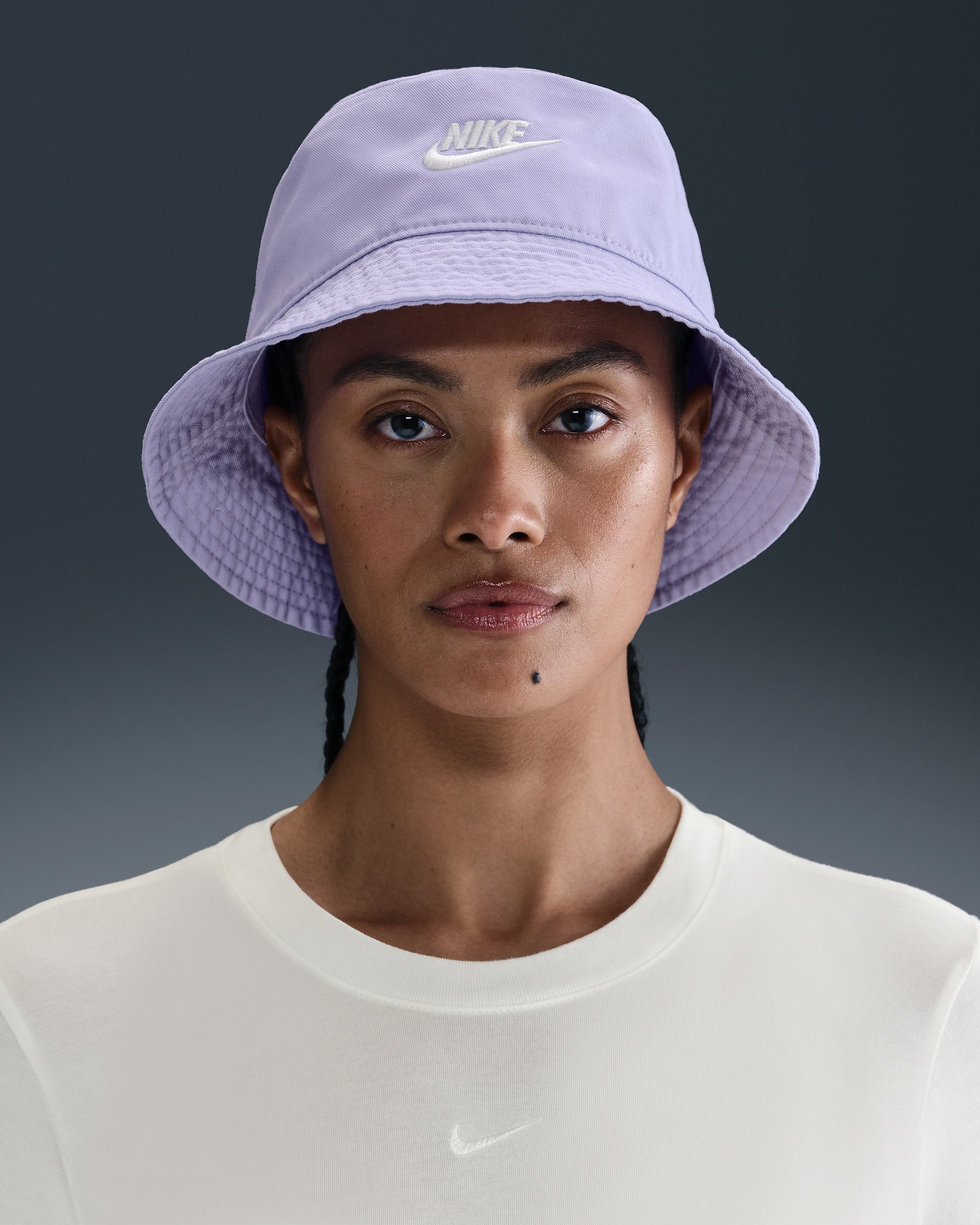 Gorro tipo pescador Futura efecto lavado Nike Apex - Hortensias/Blanco