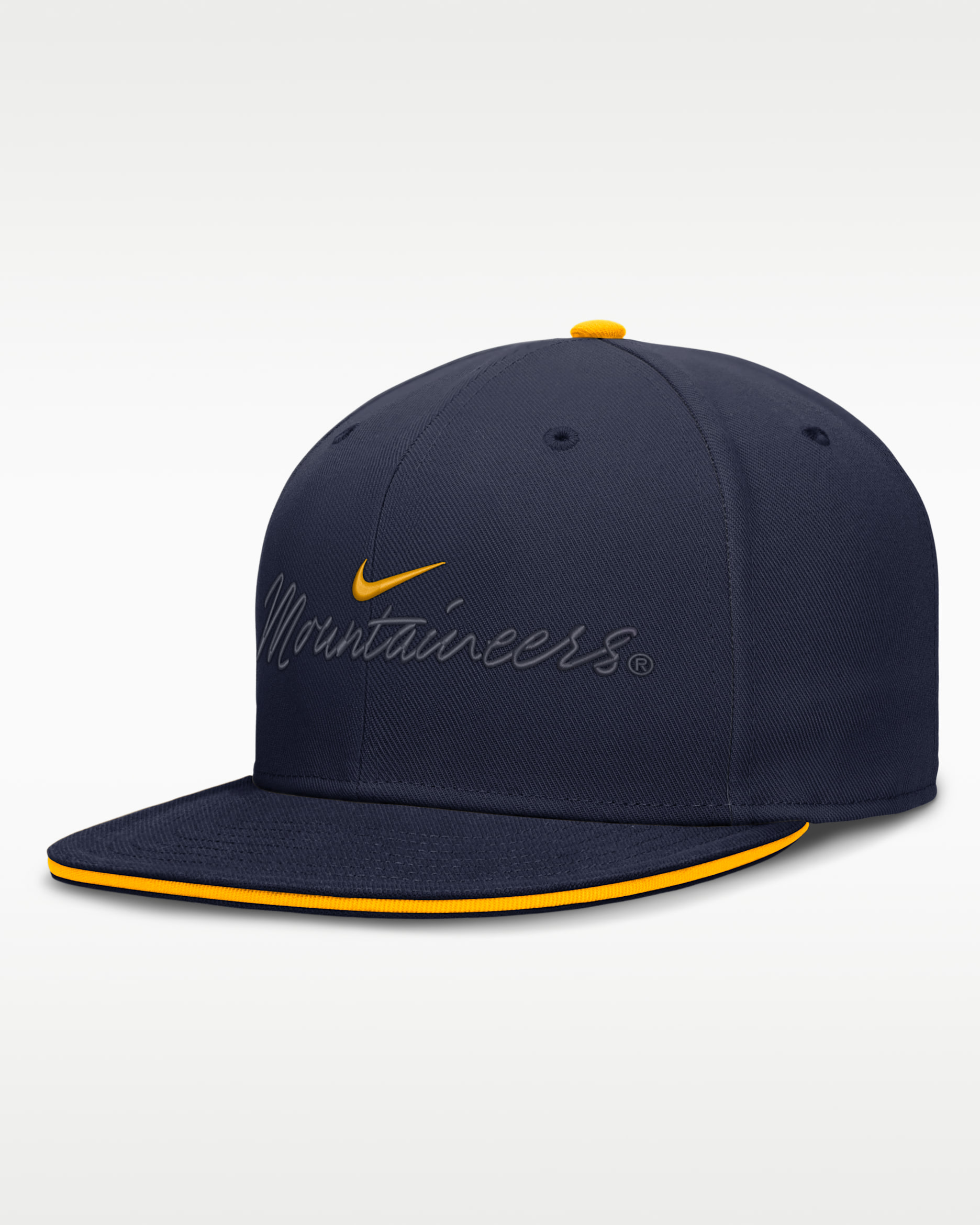 West Virginia Pro Men's Nike Dri-FIT College Fitted Hat - Navy