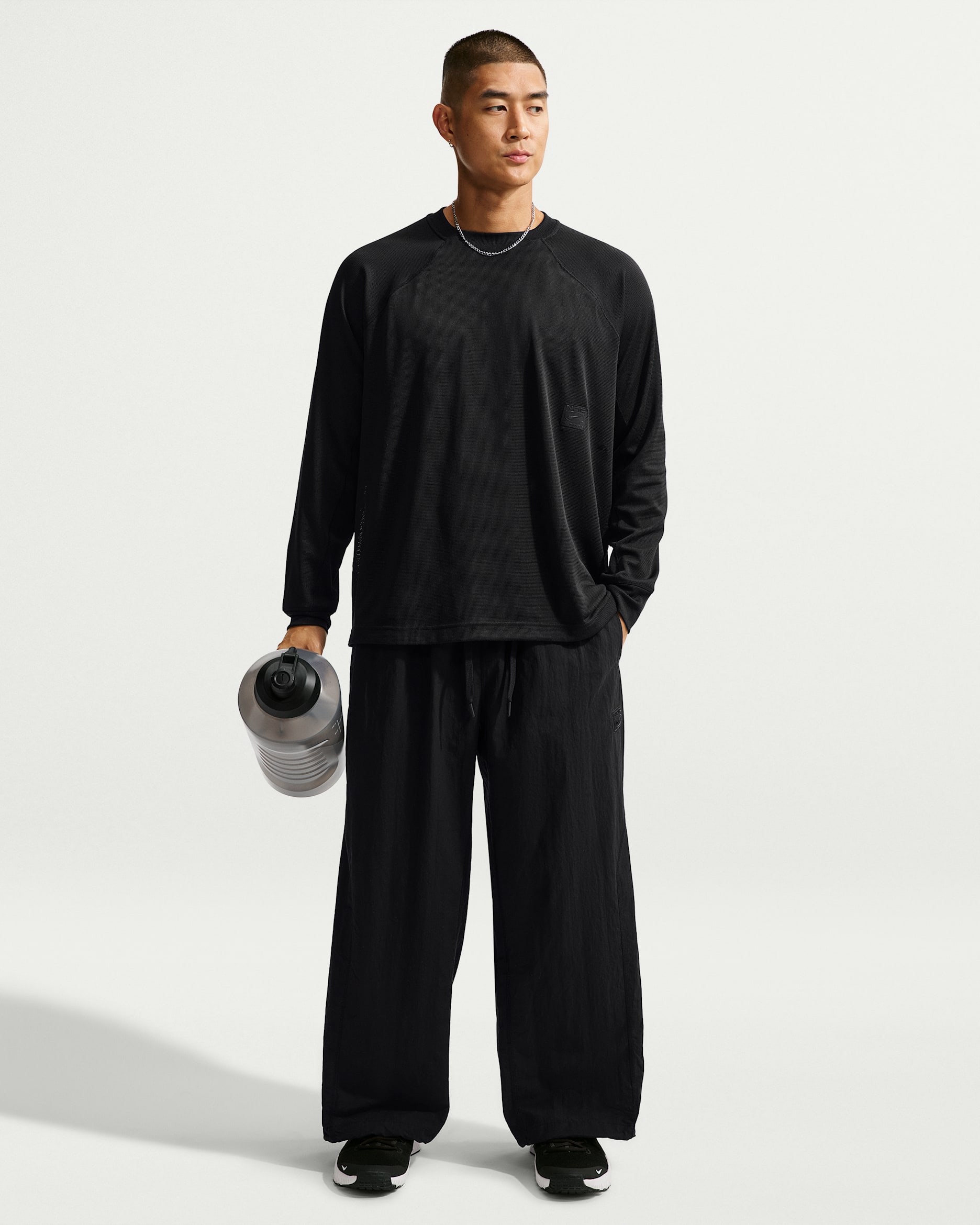 Nike Men's N.A.C. Dri-FIT Oversized Woven Trousers - Black/Black