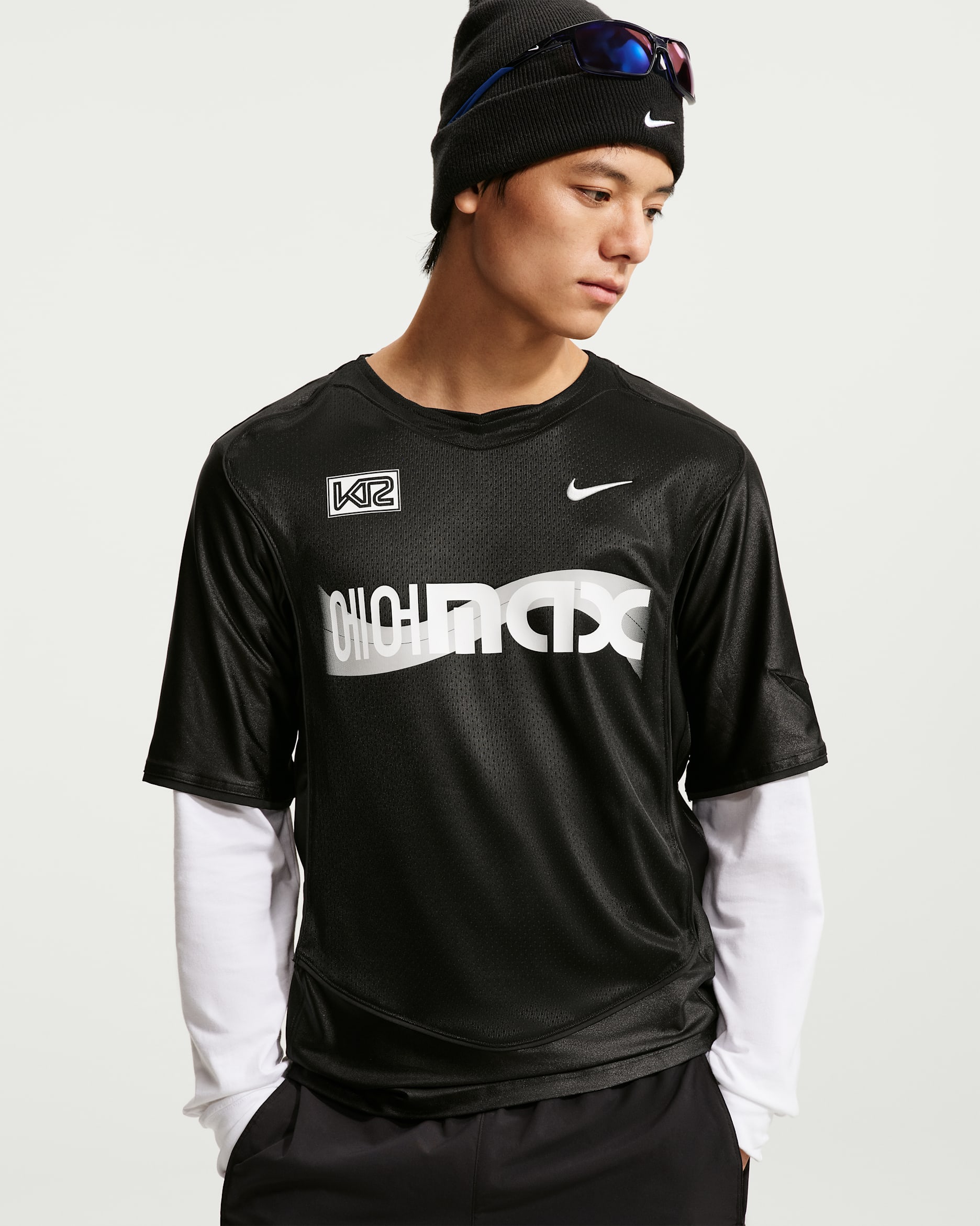 Nike Men's Dri-FIT Jersey - Black/Blue Jay/Off-White/Off-White