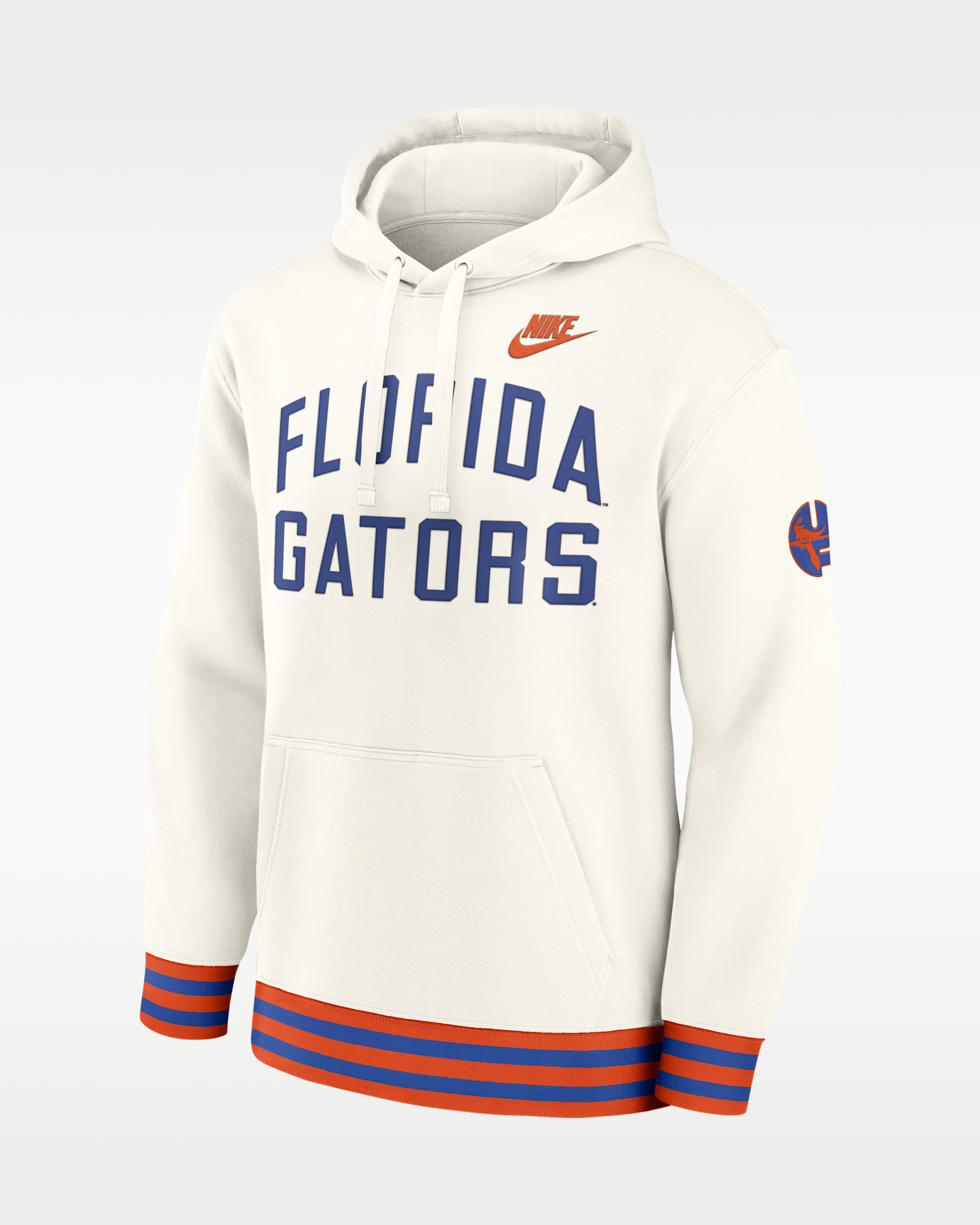 Florida Legacy Men's Nike College Pullover Hoodie - Cream/Orange