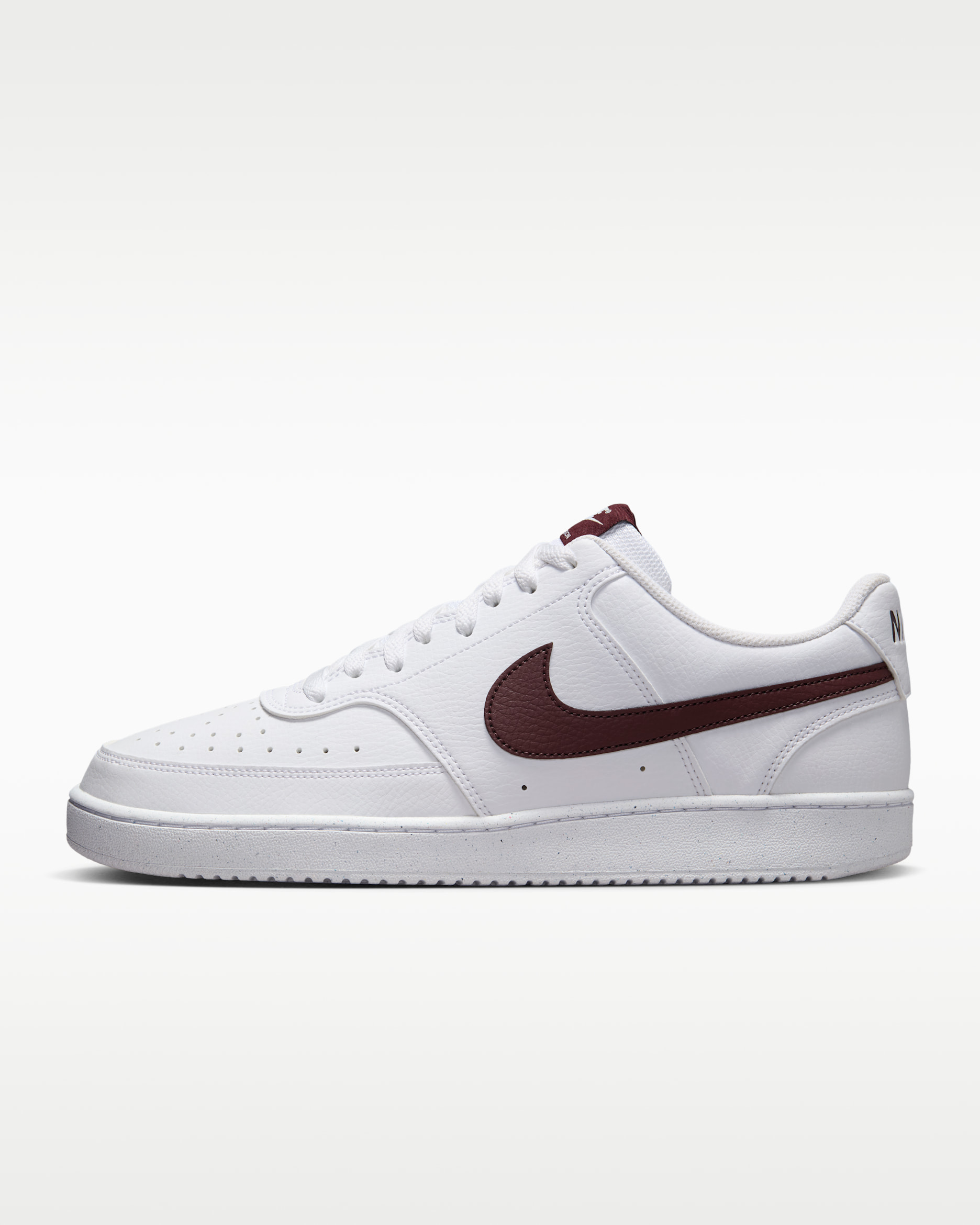 Nike Court Vision Low Next Nature Men's Shoes - White/Burgundy Crush