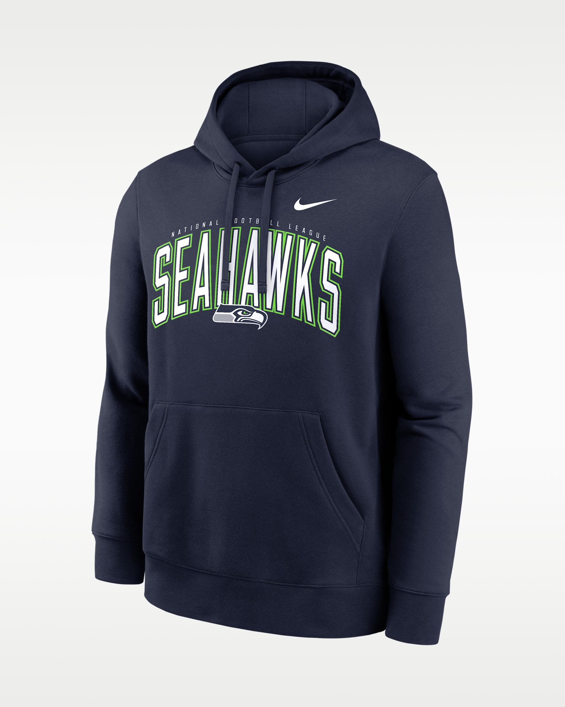Seattle Seahawks Club Men's Nike NFL Pullover Hoodie - Navy
