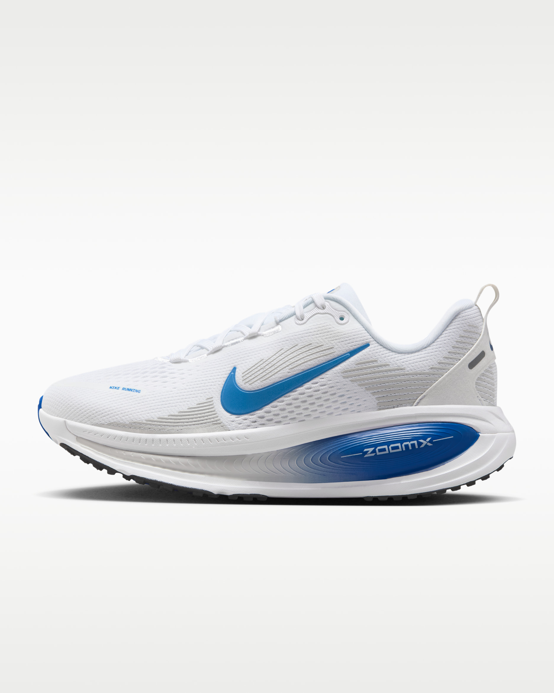 Nike Vomero 18 Women's Road Running Shoes - White/Photon Dust/Metallic Silver/Game Royal