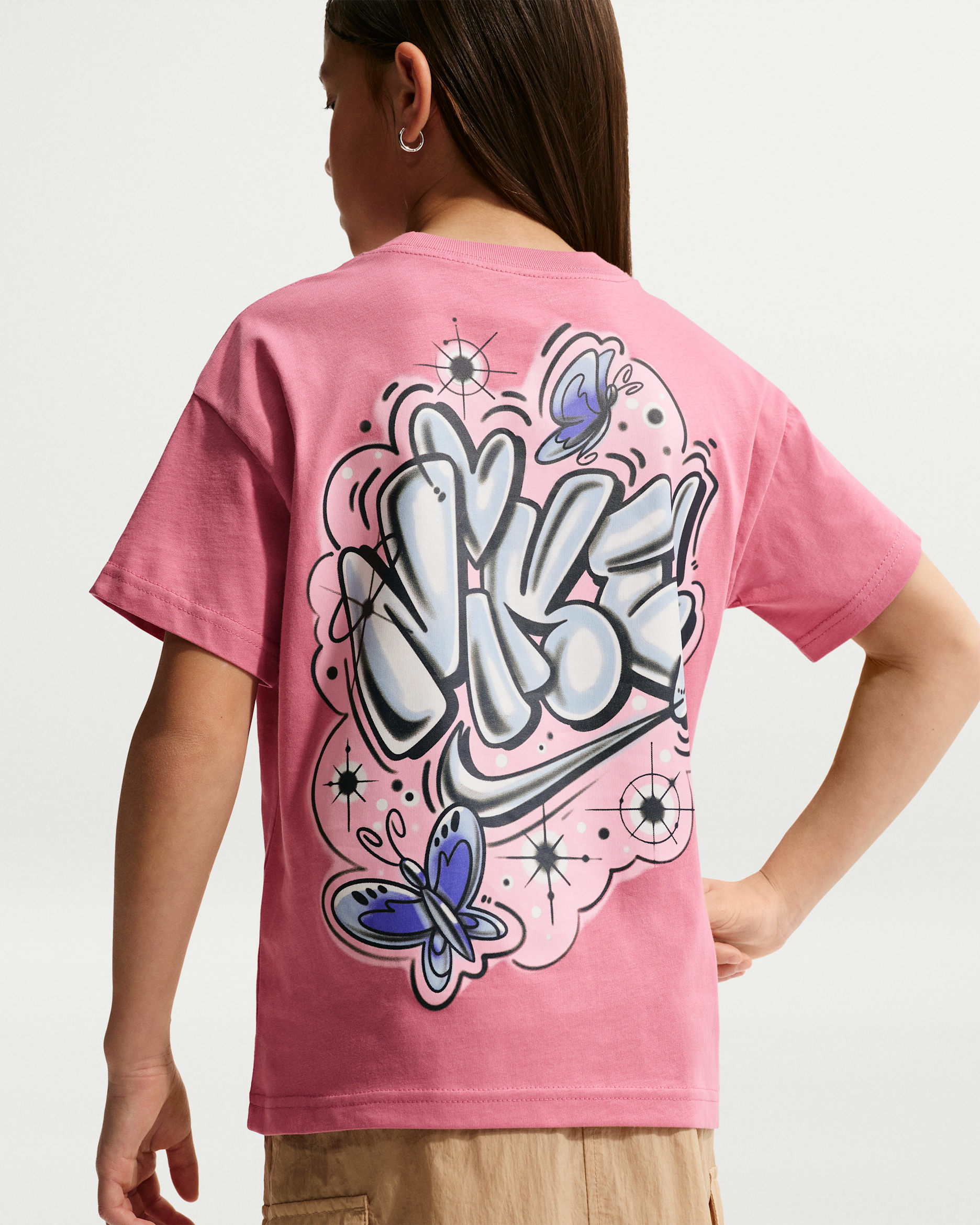 Nike Sportswear Older Kids' T-Shirt - Peony