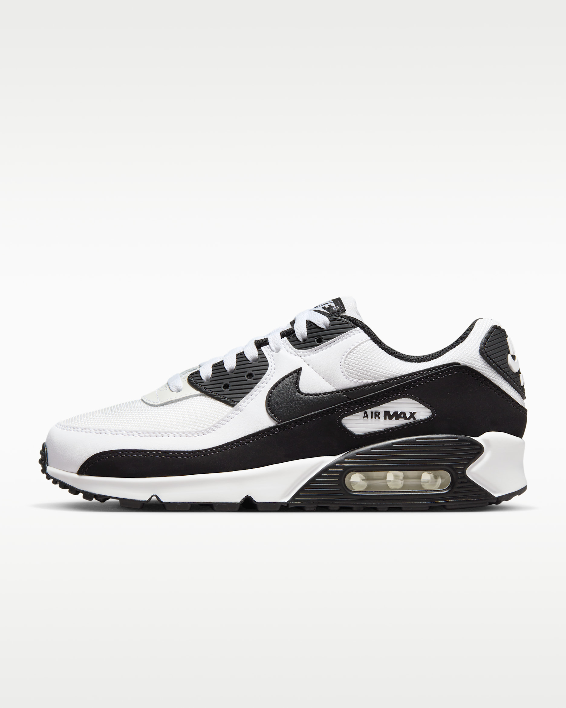 Nike Air Max 90 Men's Shoe - White/White/Black