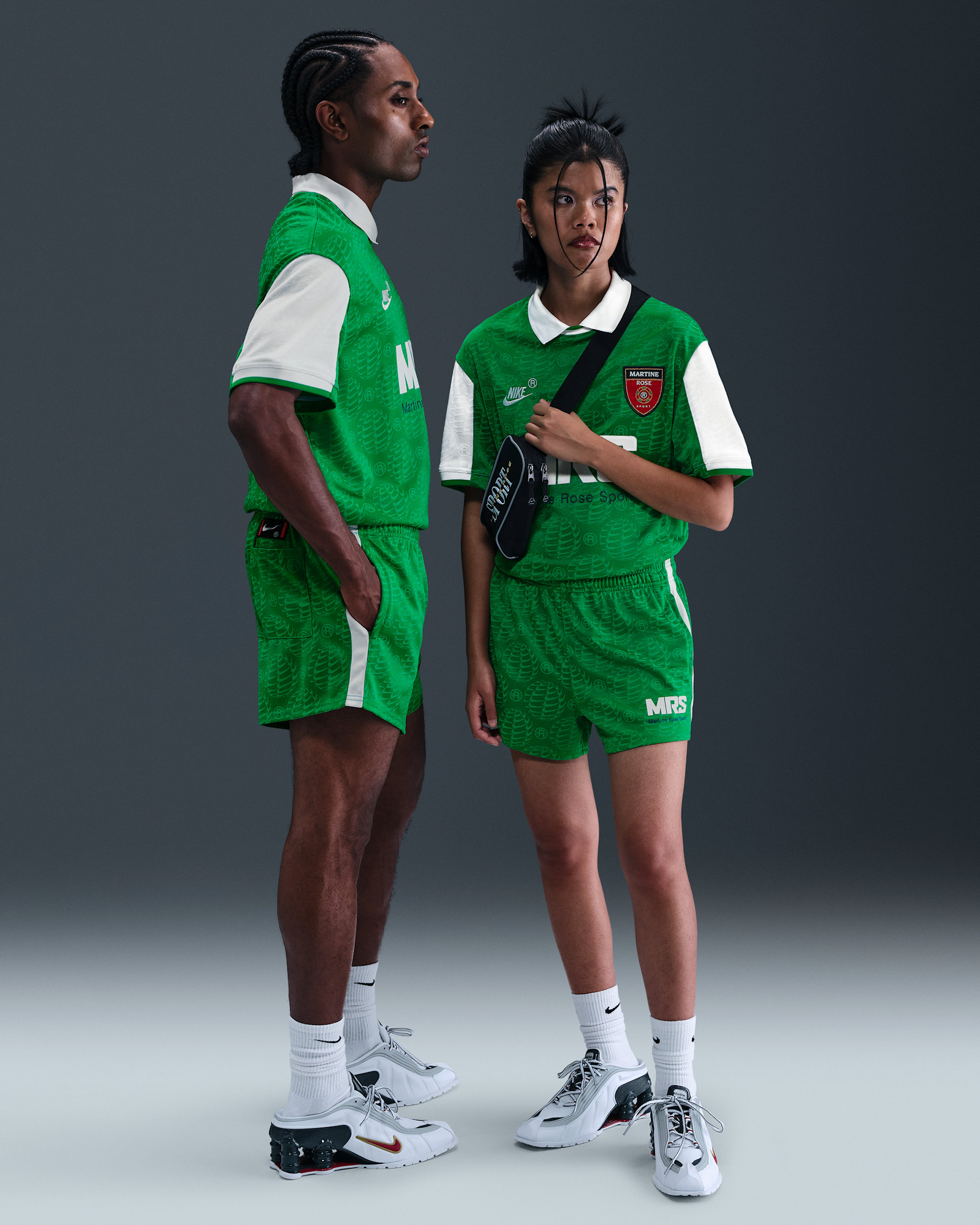 Nike x Martine Rose Sport Men's Soccer Shorts - Lucky Green/White
