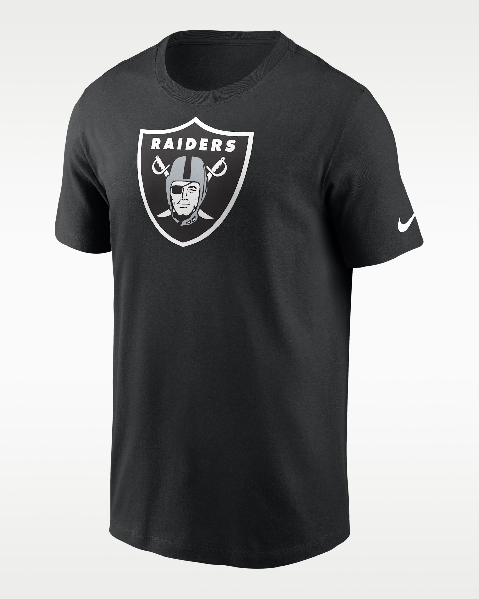 Playera para hombre Nike Logo Essential (NFL Las Vegas Raiders) - Negro