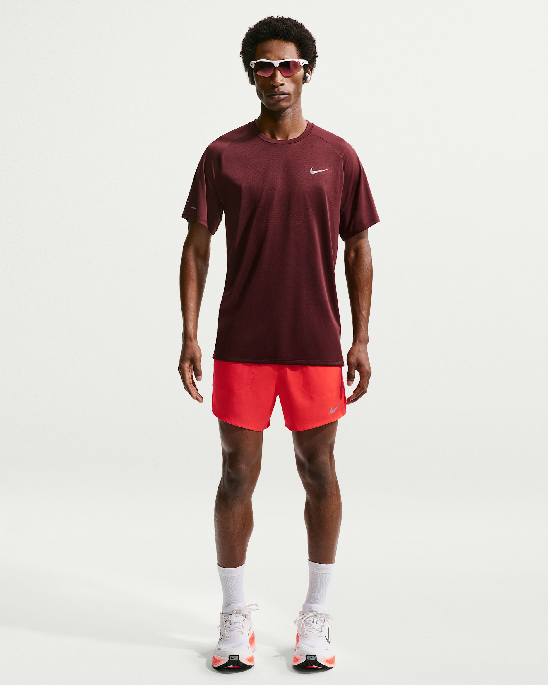 Nike Stride Men's Dri-FIT 5" 2-in-1 Running Shorts - Light Crimson