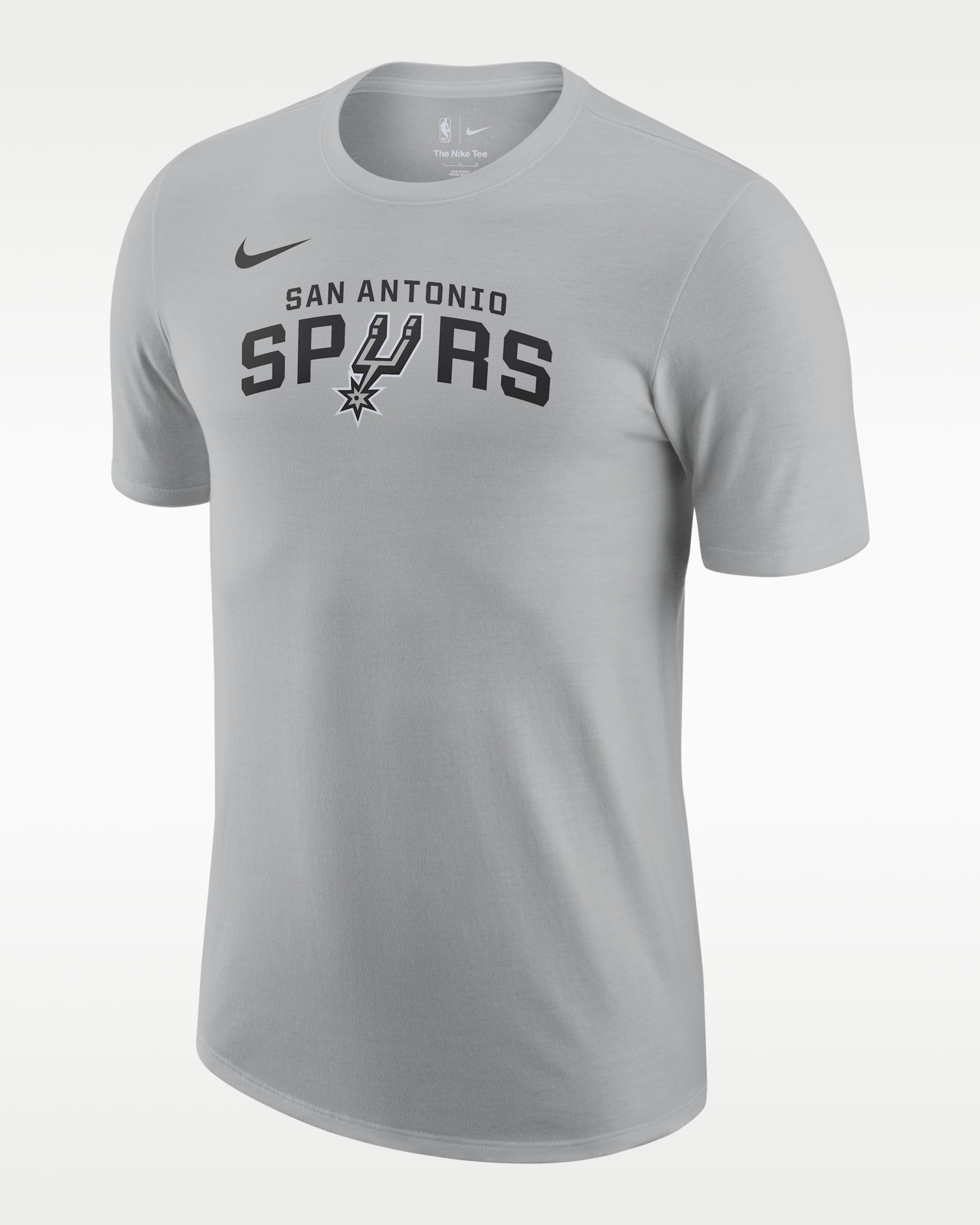 San Antonio Spurs Essential Nike NBA-T-Shirt für Herren - Flat Silver