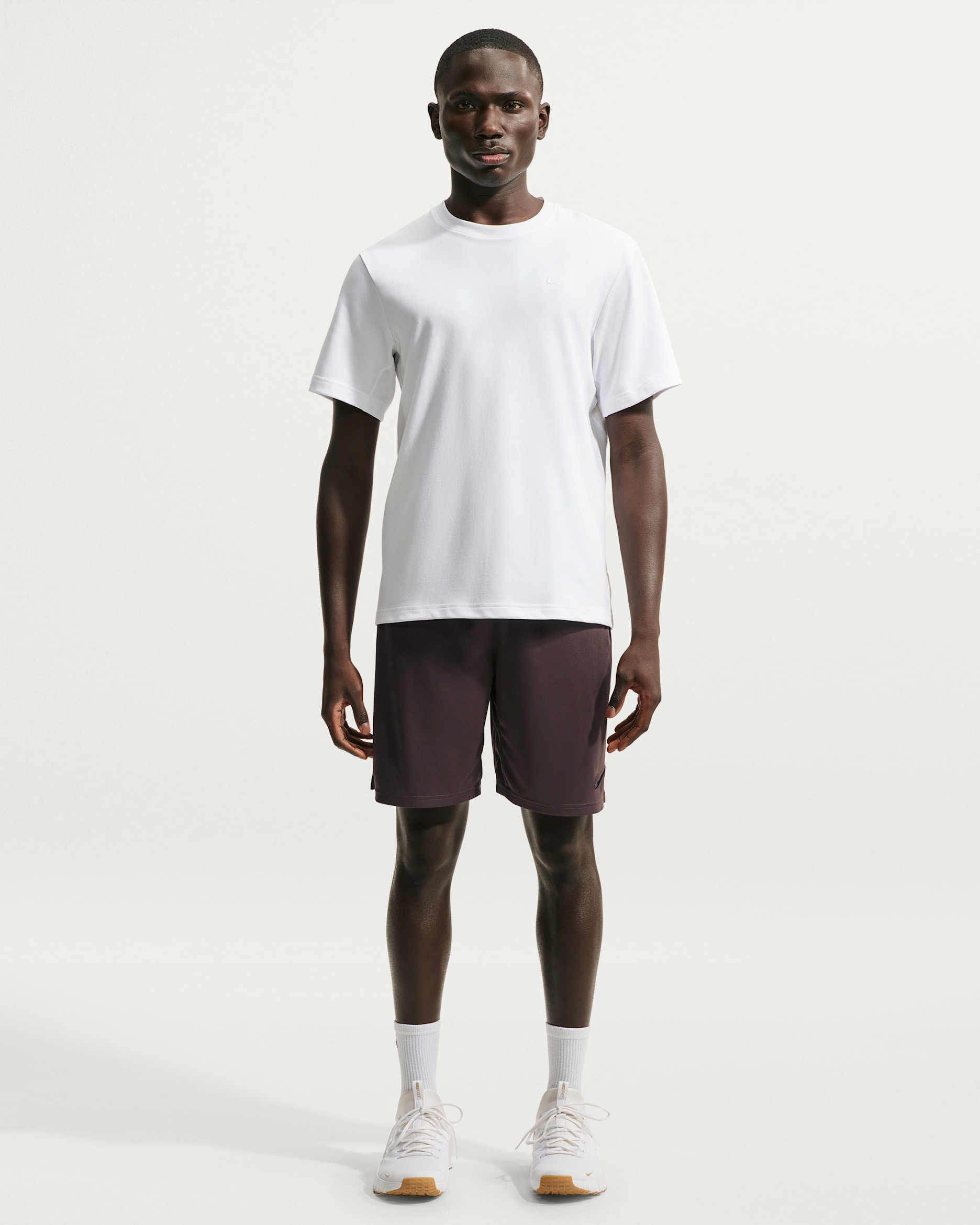Nike Dri-FIT Men's 8" Knit Training Shorts - Baroque Brown/Black