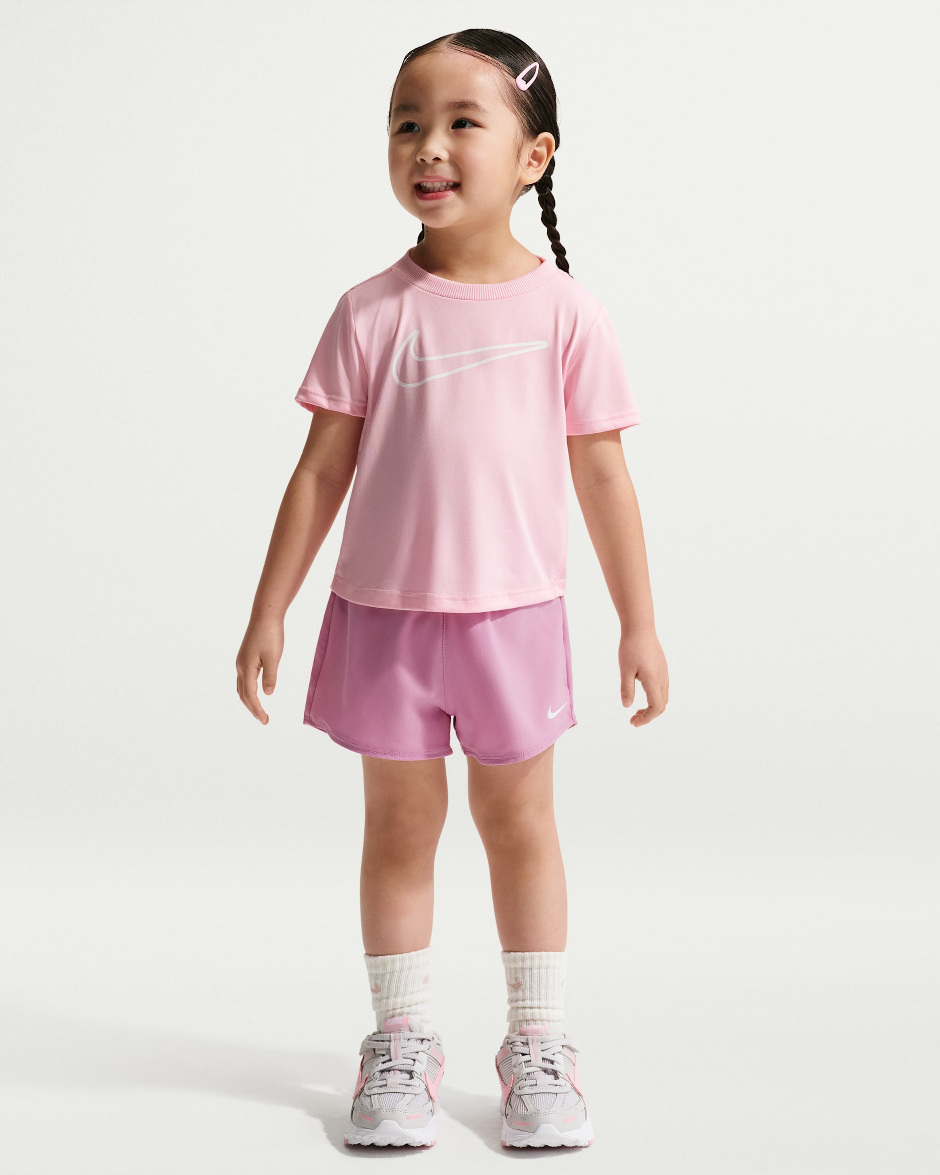 Nike Dri-FIT One Toddler Woven Shorts - Purple