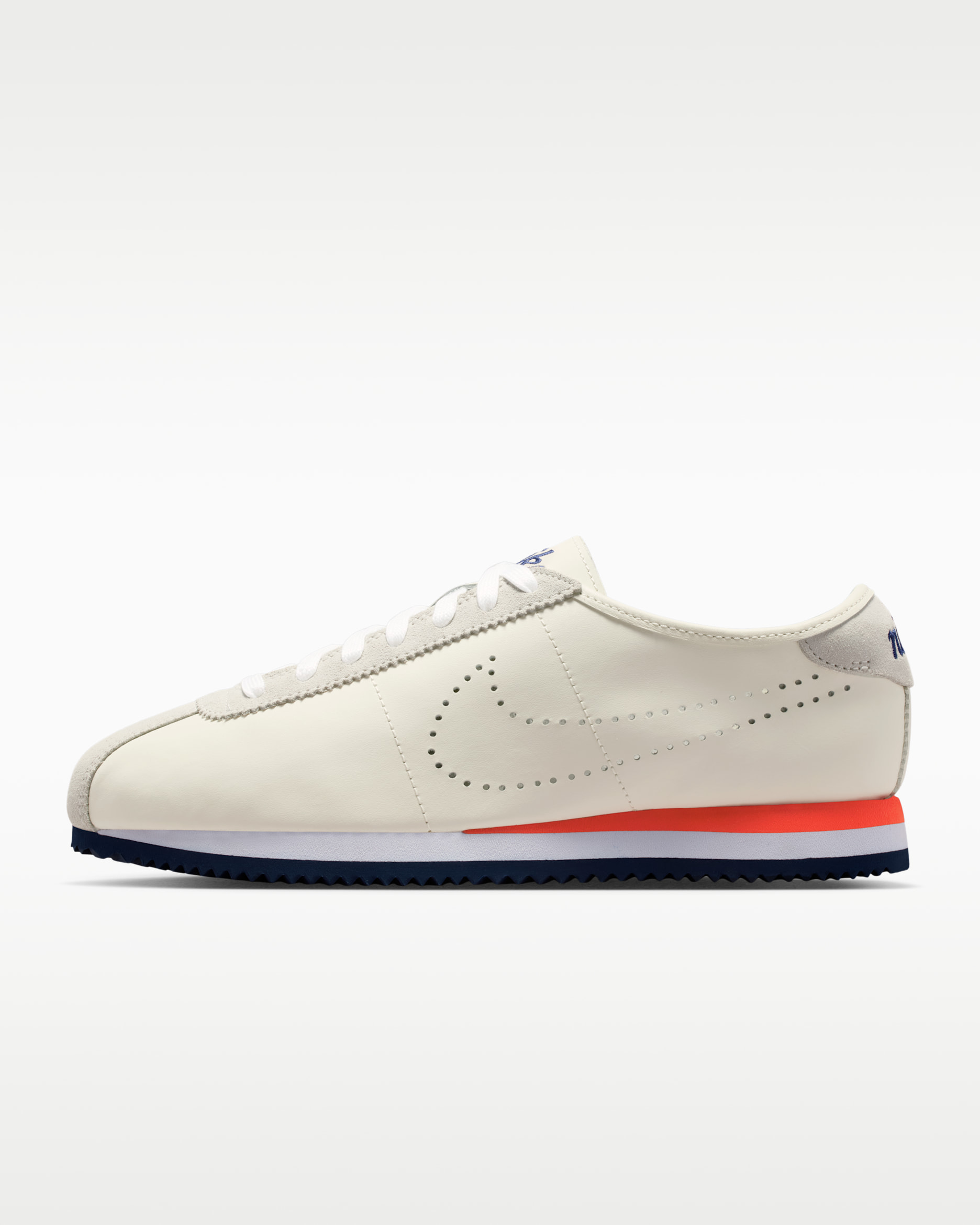 Nike Cortez 皮革女鞋 - Sail/白色/Light Crimson/Midnight Navy