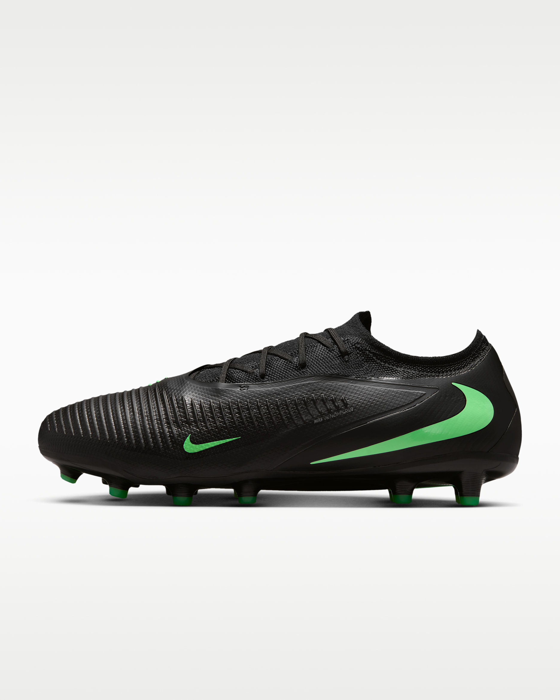 Nike Phantom 6 Low Pro Artificial-Grass Soccer Cleats - Black/Black/Illusion Green