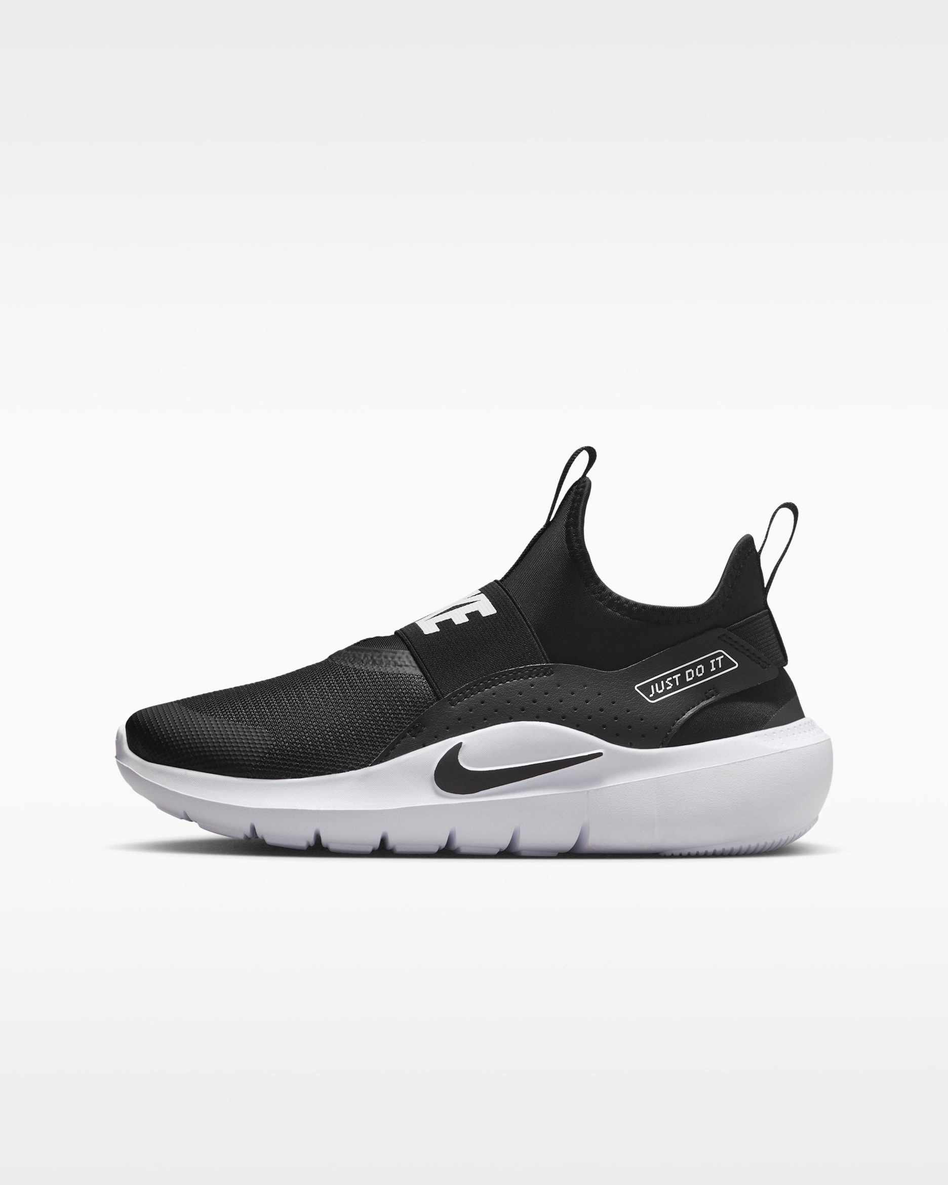 Tenis de correr para niños grandes Nike Flex Runner 4 - Negro/Blanco/Blanco/Negro