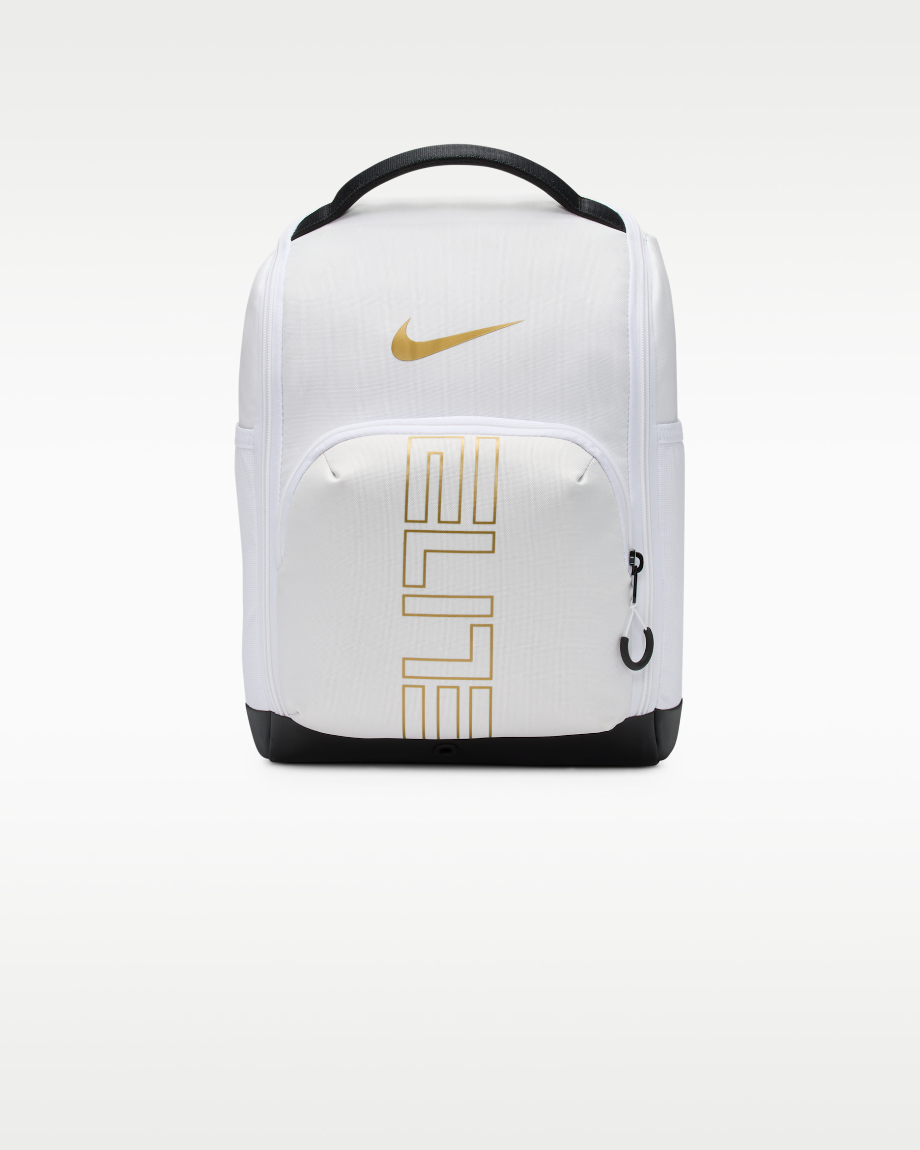 Nike Varsity Elite Basketball Shoe Bag (14L) - White/Black/Metallic Gold
