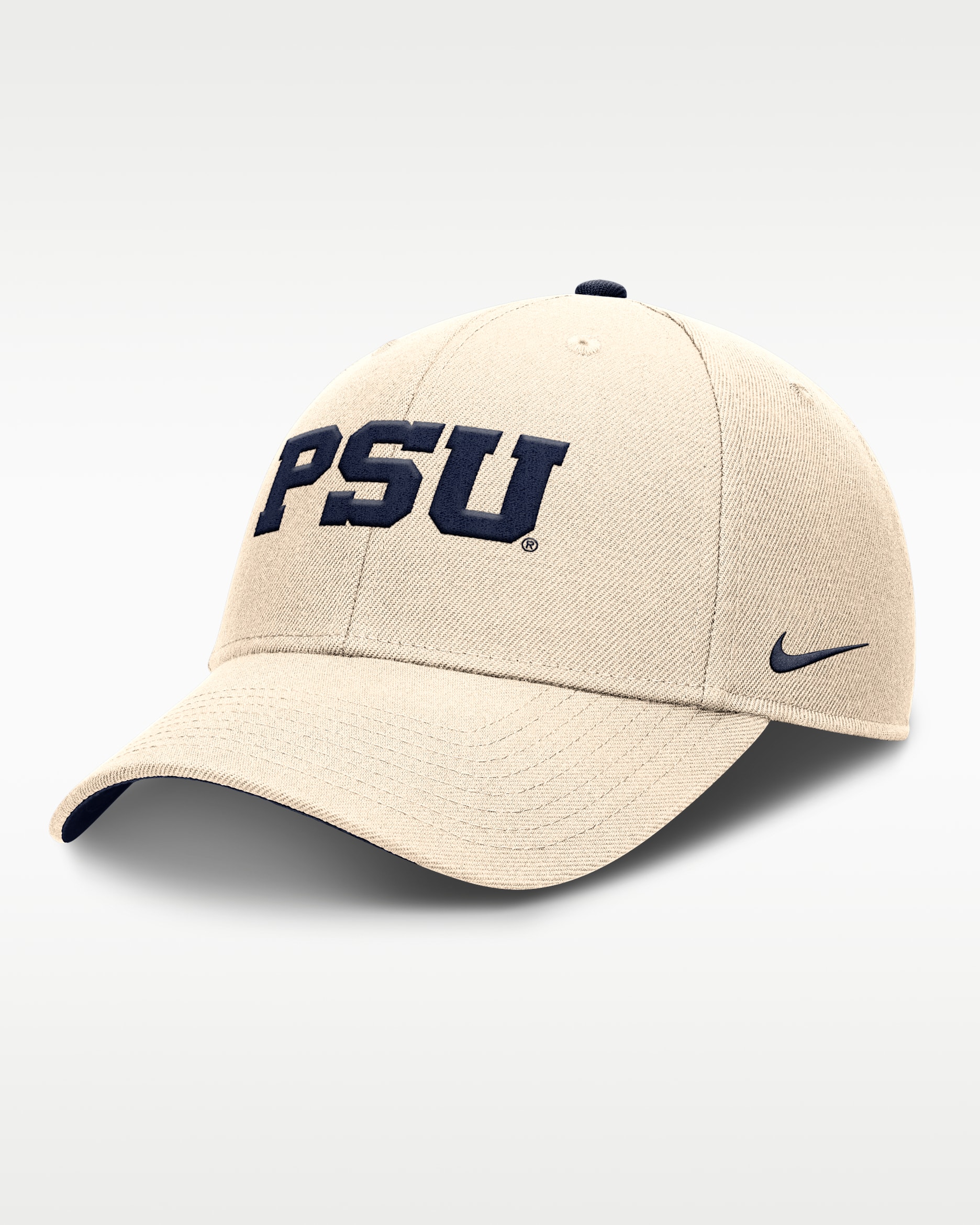 Penn State Primetime Rise Men's Nike Dri-FIT College Trucker Adjustable Hat - Natural