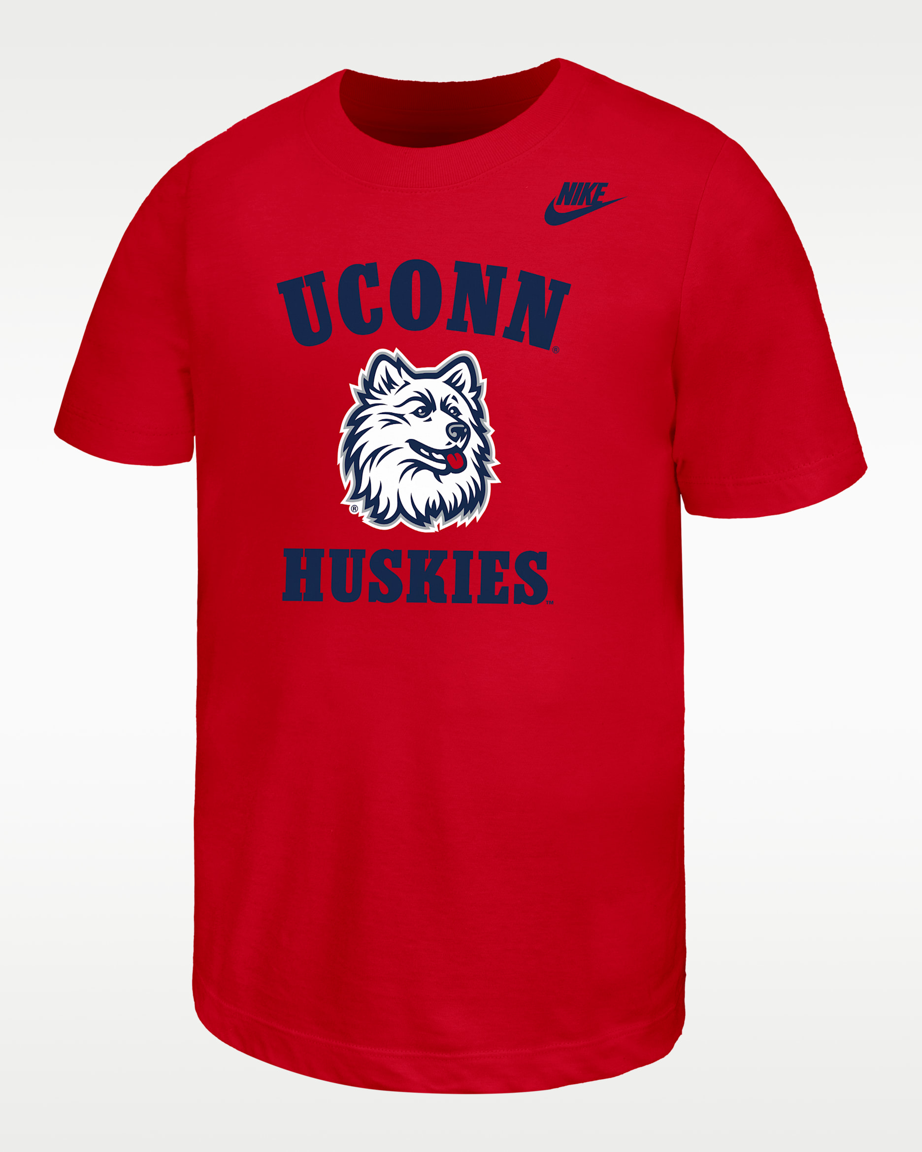 Connecticut Huskies Big Kids' Nike Football T-Shirt - University Red