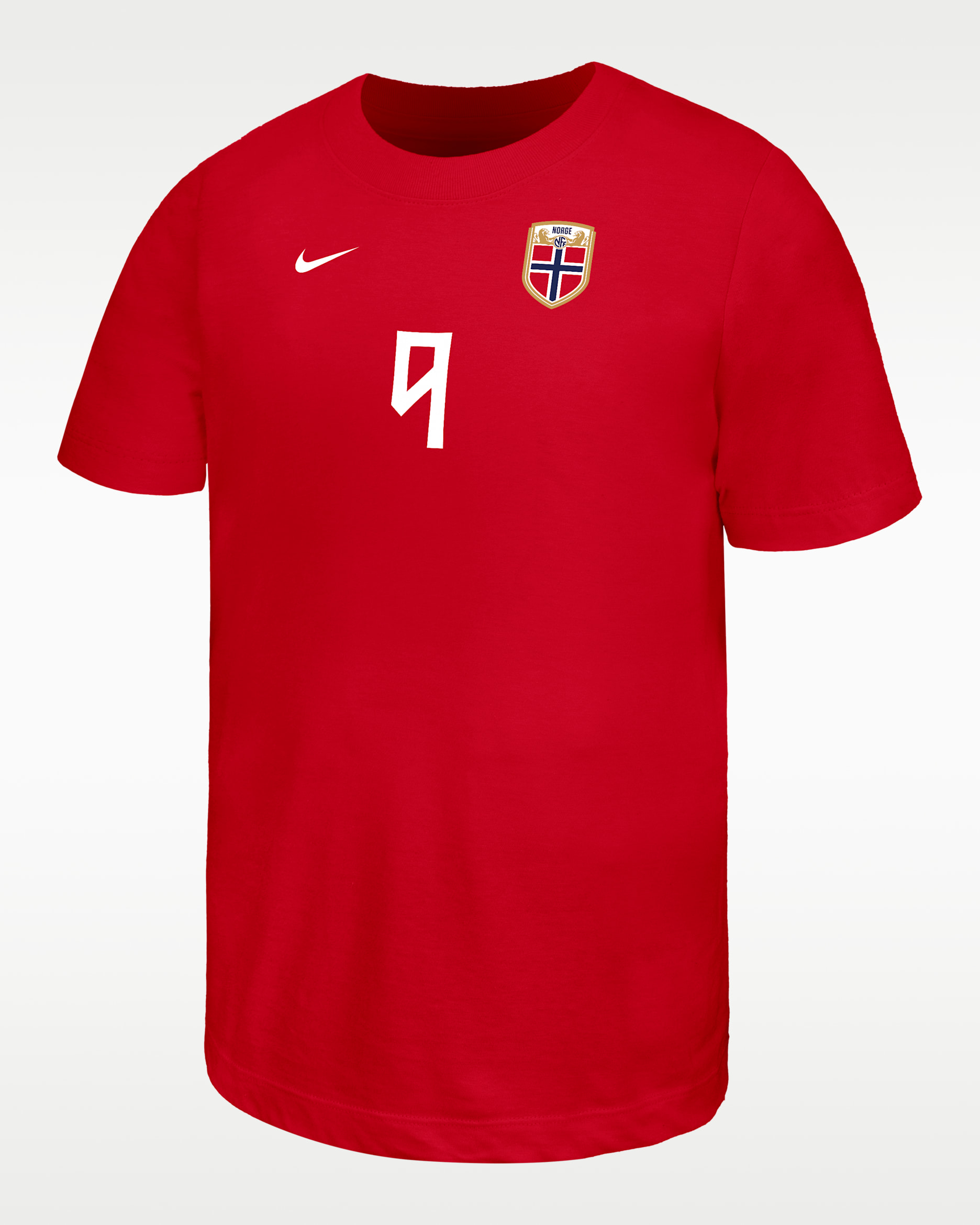 Erling Haaland Norway Big Kids' Nike Soccer T-Shirt - University Red