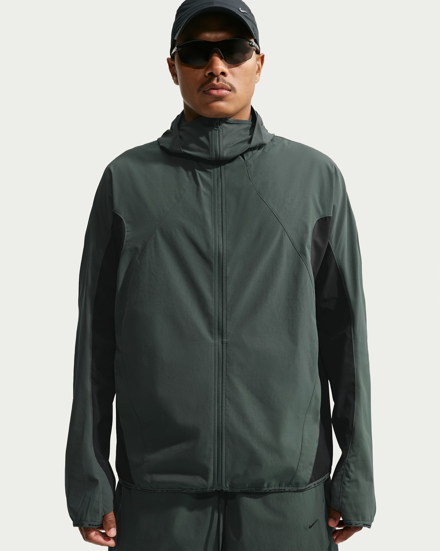 Veste à manches longues Dri-FIT Nike Tech Helios pour homme - Camo Green/Noir/Noir