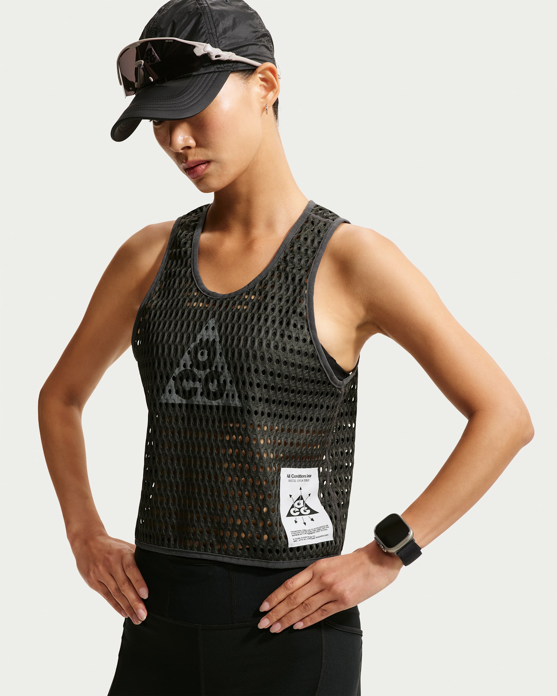 เสื้อกล้ามวิ่งเทรลผู้หญิง Dri-FIT ACG Radical AirFlow - Anthracite/Cool Grey