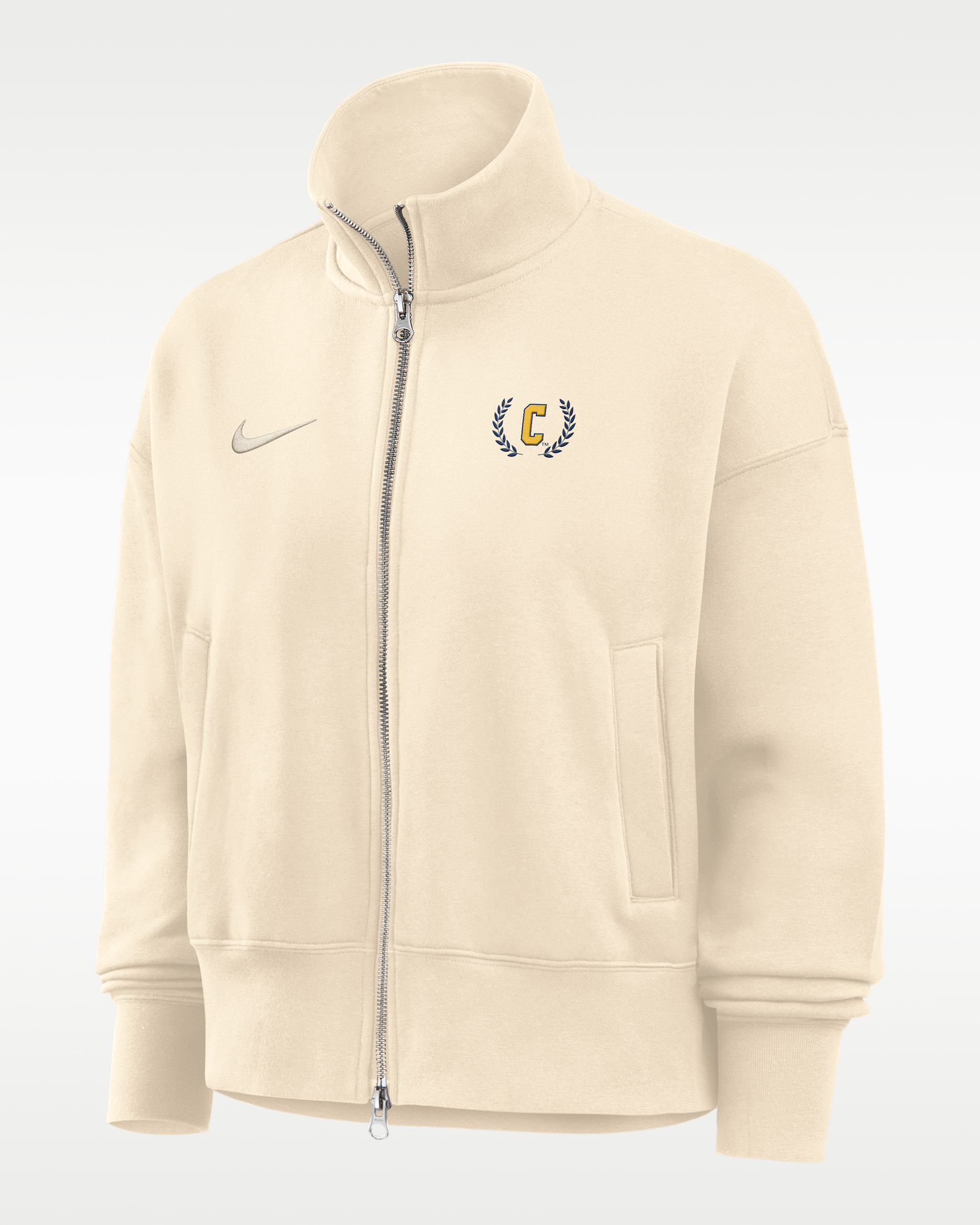 Nike College (Coppin State University) Women's Nike Phoenix Fleece Track Jacket - Natural