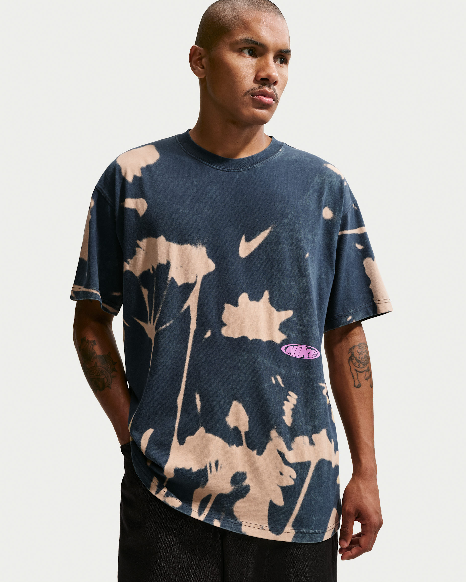 T-shirt Nike Sportswear - Dark Obsidian/Sanddrift