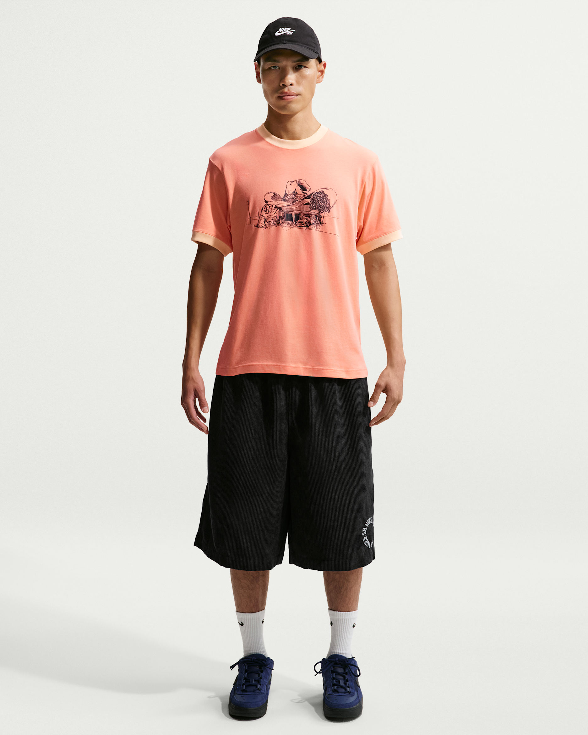 Nike SB Corduroy Skate Shorts - Black/White