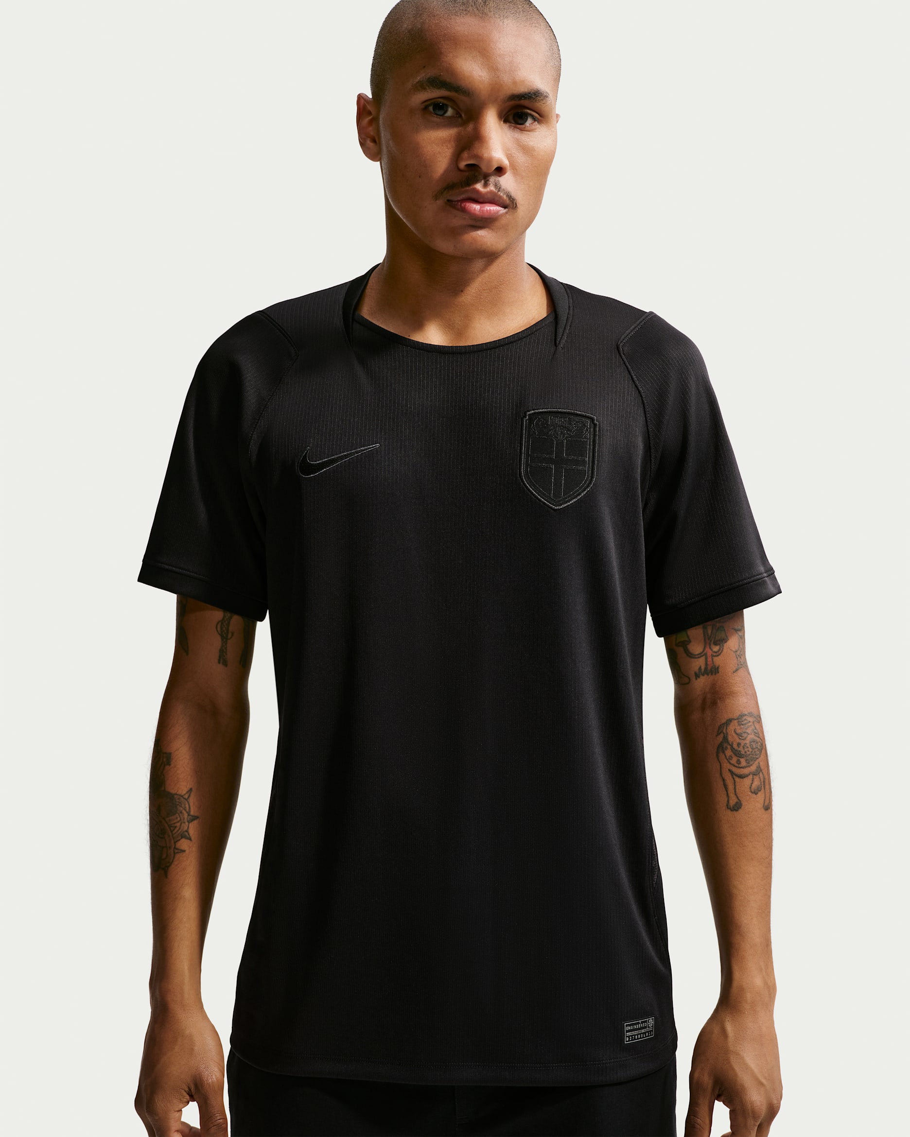 Replika pánského venkovního fotbalového dresu Nike Dri-FIT Norsko Stadium 2026 - Černá/Černá/Černá