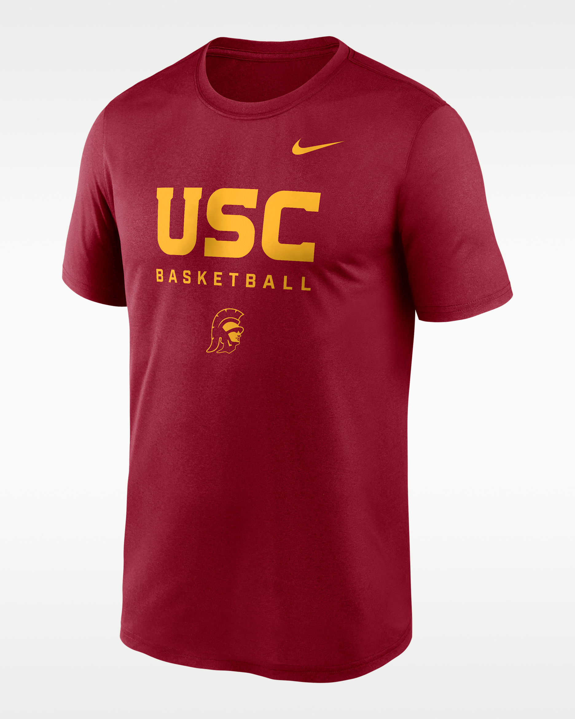 Playera universitaria Nike Dri-FIT para hombre USC Courtside Basketball Legend - Rojo cardenal
