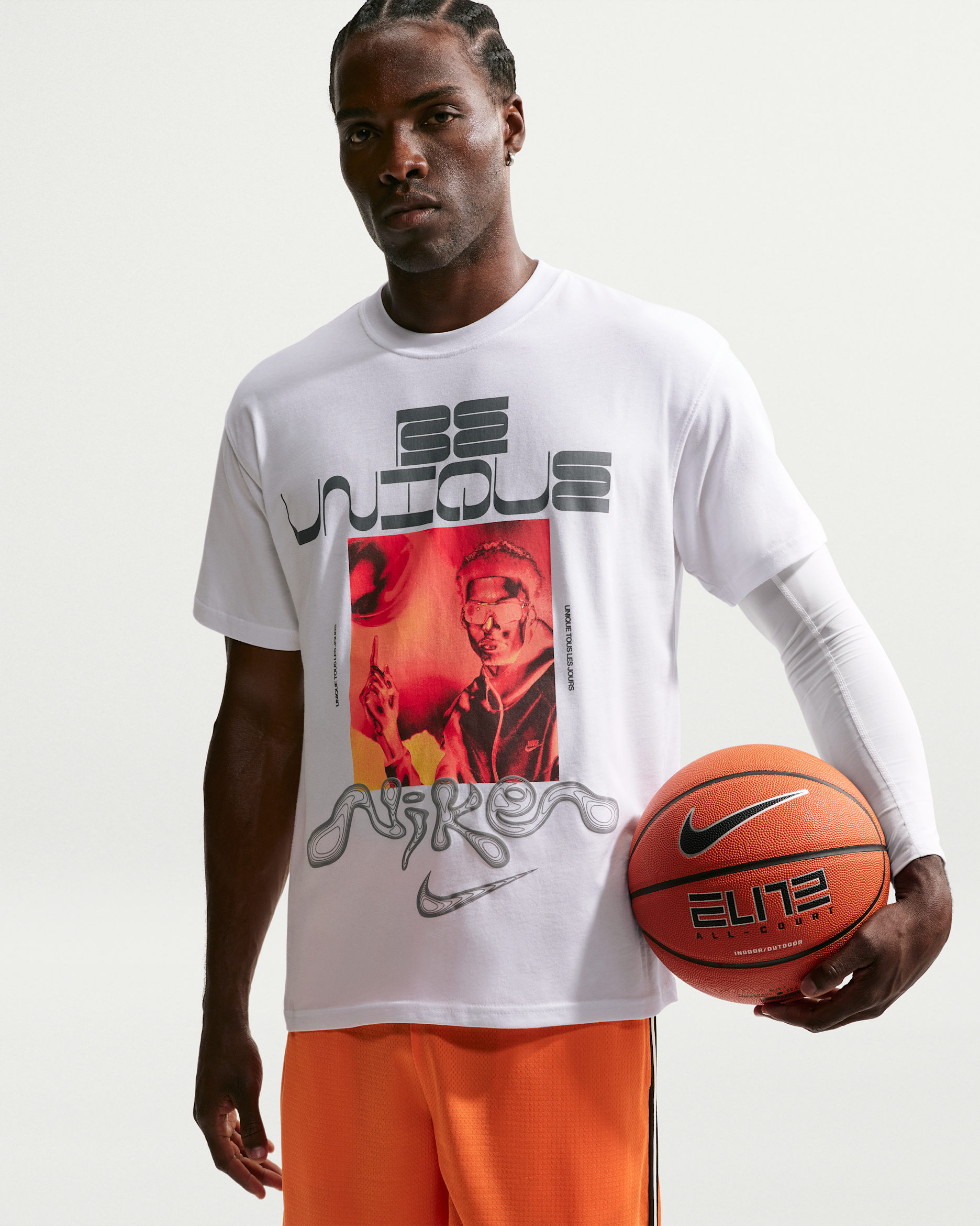 T-shirt de basket Victor Wembanyama pour homme - Blanc